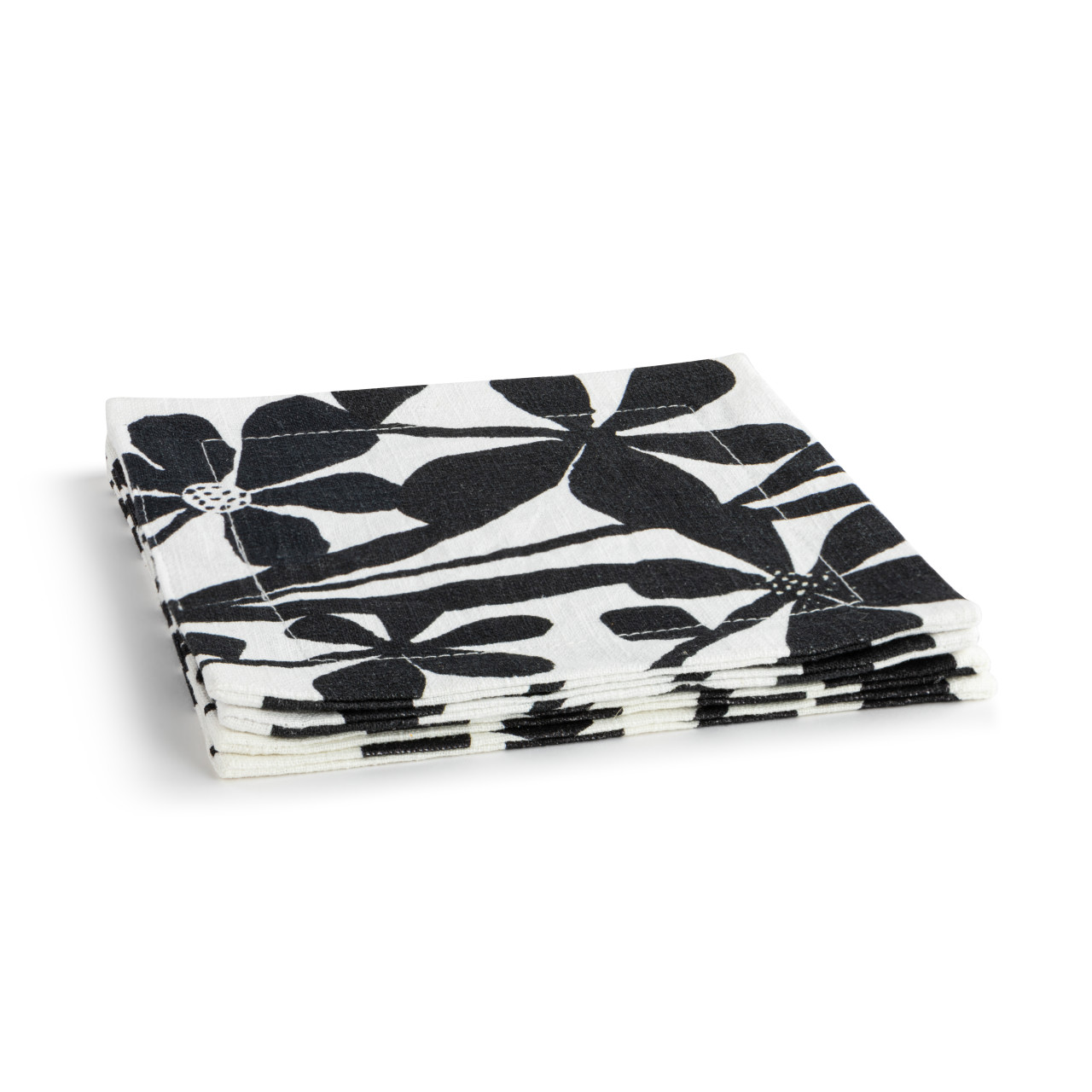 Bold Floral Fabric Cocktail Napkin thumbnail