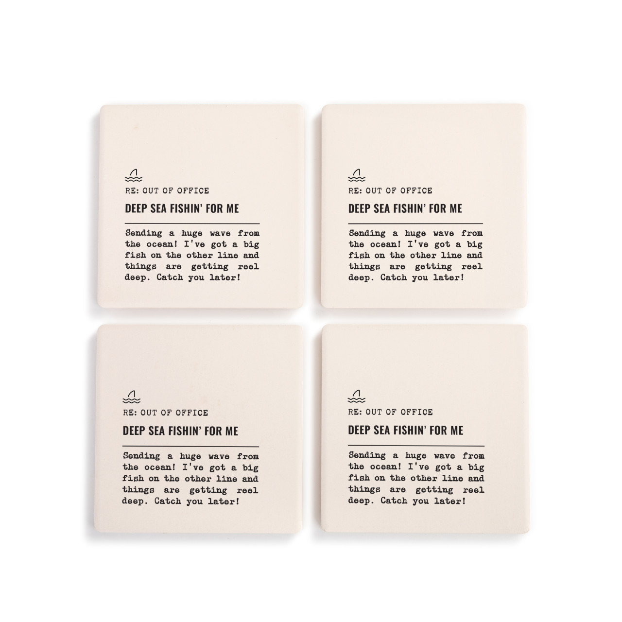 Deep Sea Fishin' Coasters - Set of 4 thumbnail