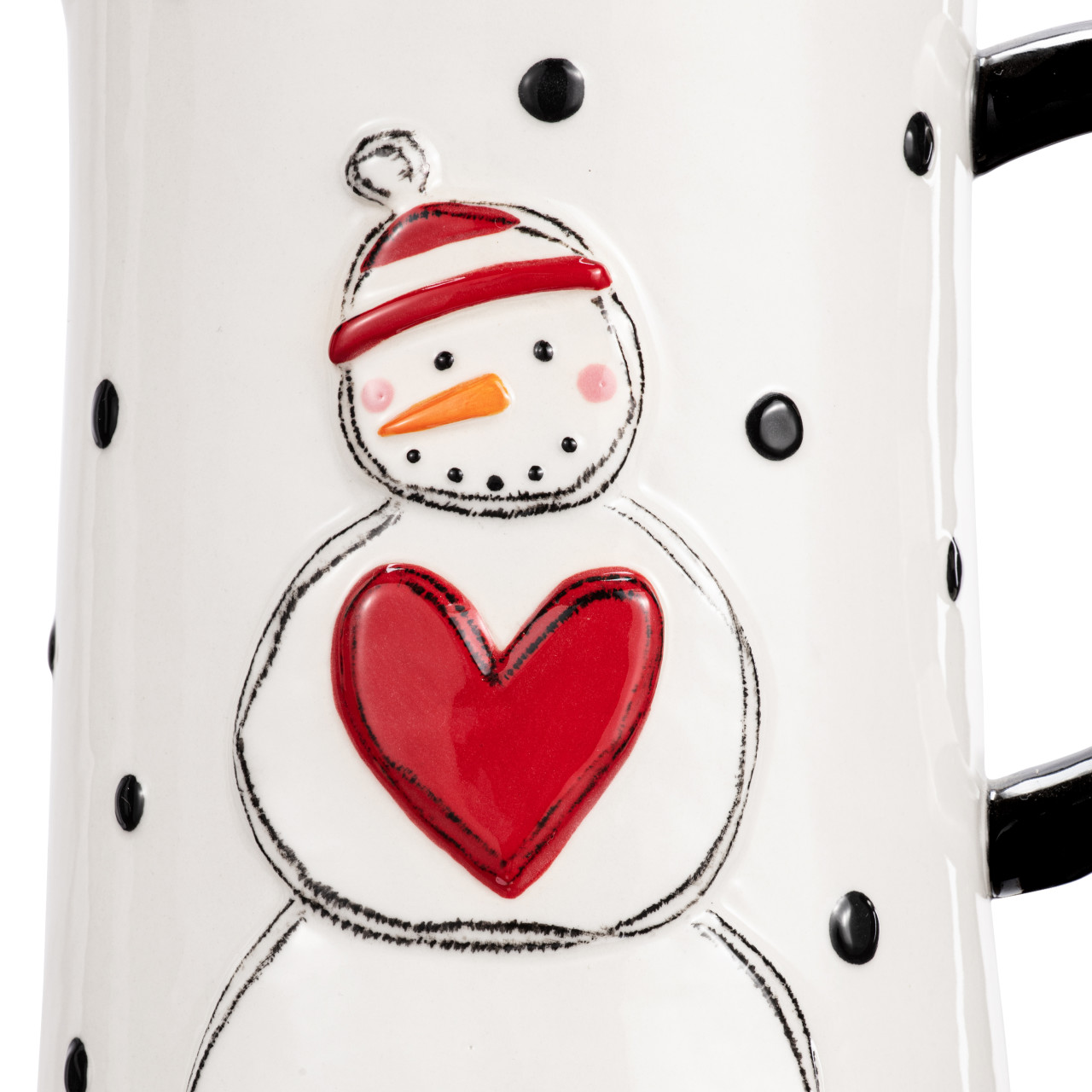 Snowman Polka Dot Pitcher thumbnail