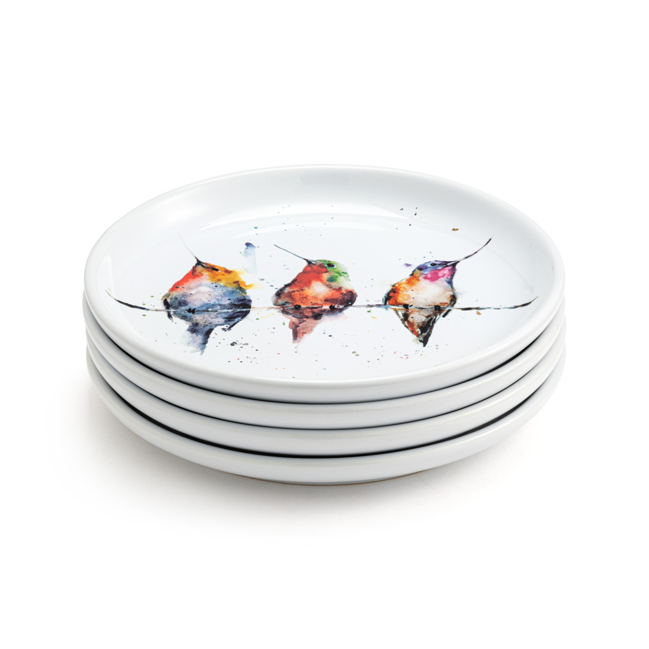 Hummers on a Wire Appetizer Plates - Set of 4 thumbnail