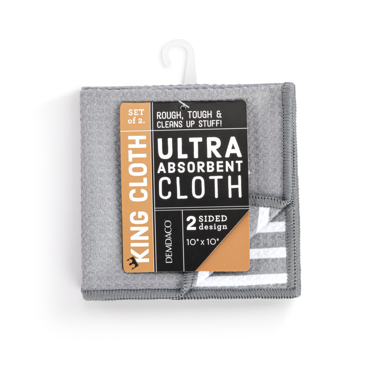 Grey Stripe Absorbent Men's Reversible Cloths thumbnail