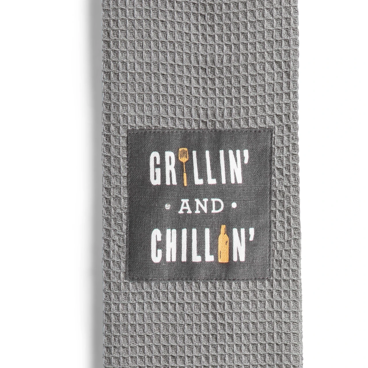 byDesign Serving White & Gray Grillin' & Chillin' Kitchen Boa 4" x 69" thumbnail