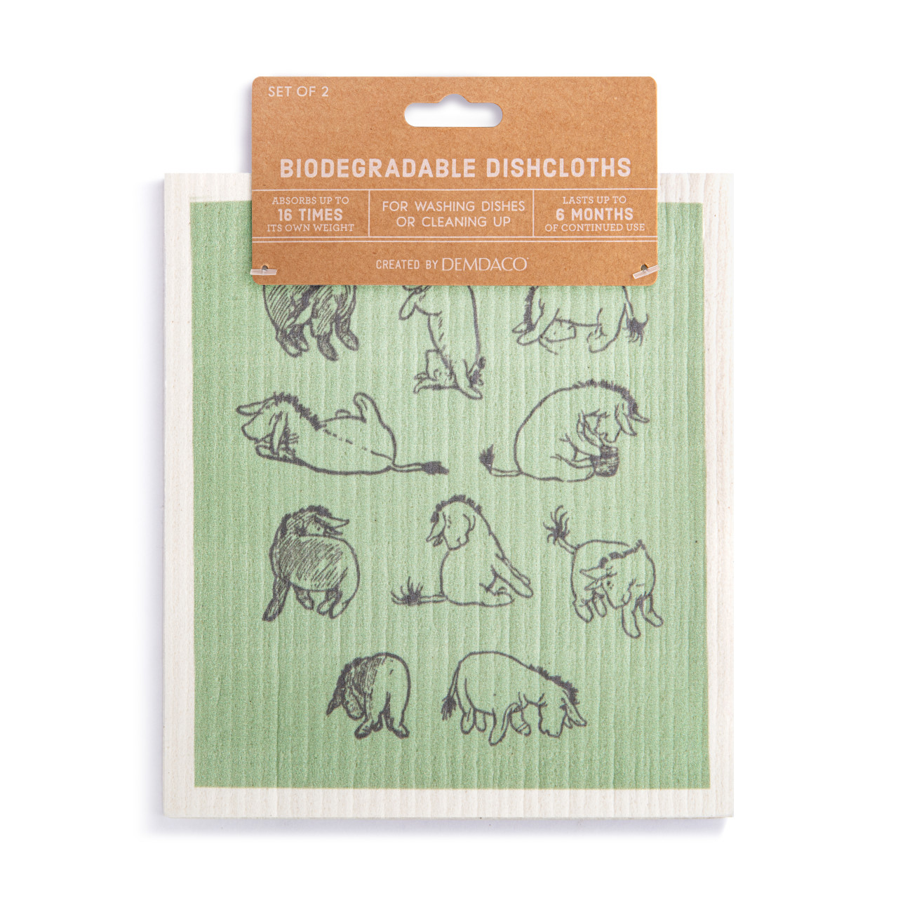Biodegradable Dish Cloths Set of 2 - Eeyore thumbnail