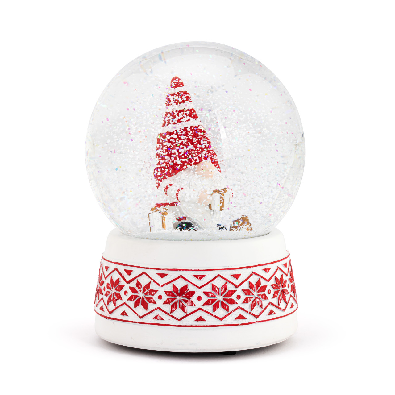 Musical Gnome with Present Snow Globe thumbnail
