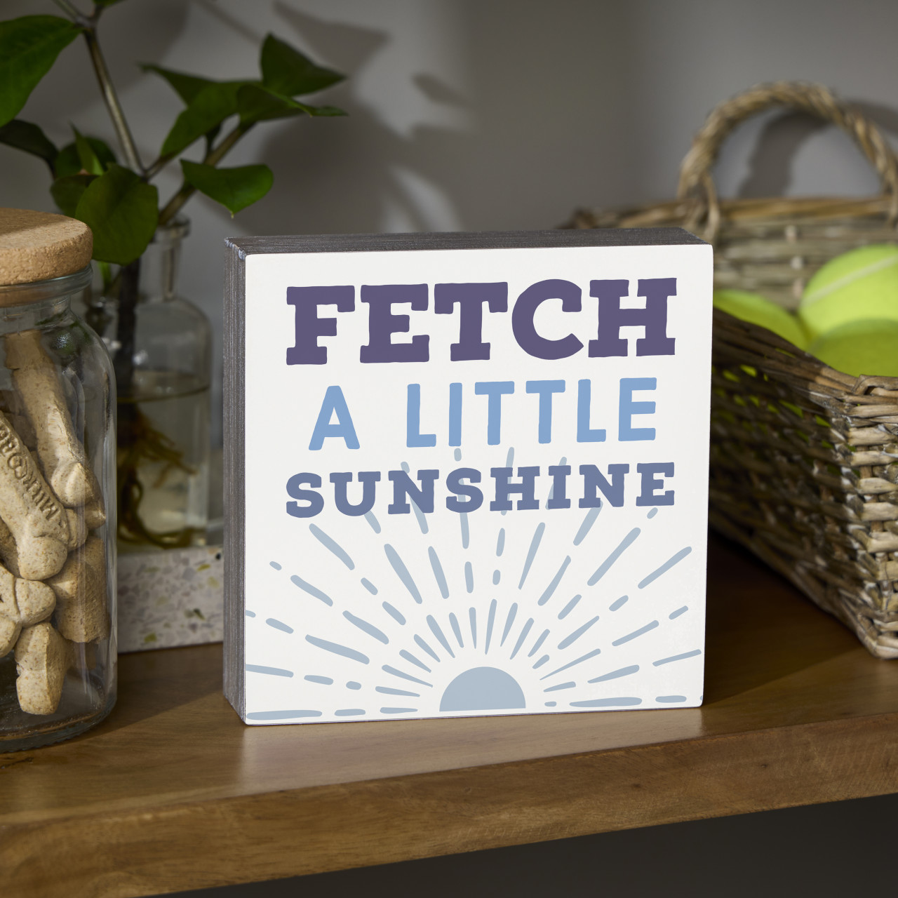 Fetch Sunshine Wall Art - 10"sq. thumbnail