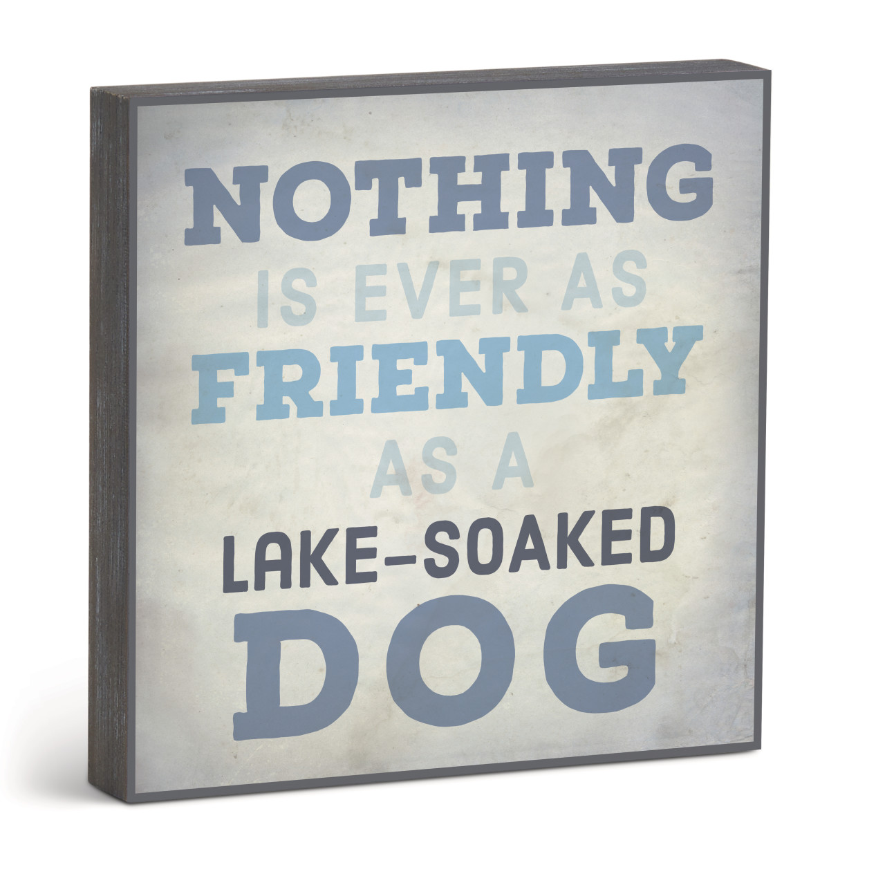 Lake-Soaked Dog Wall Art - 10"sq. thumbnail