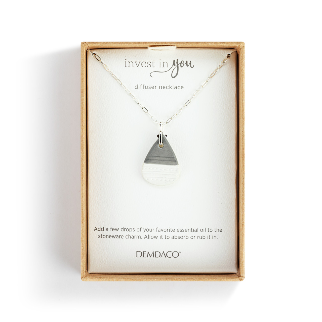 Diffuser Necklace - Gray thumbnail