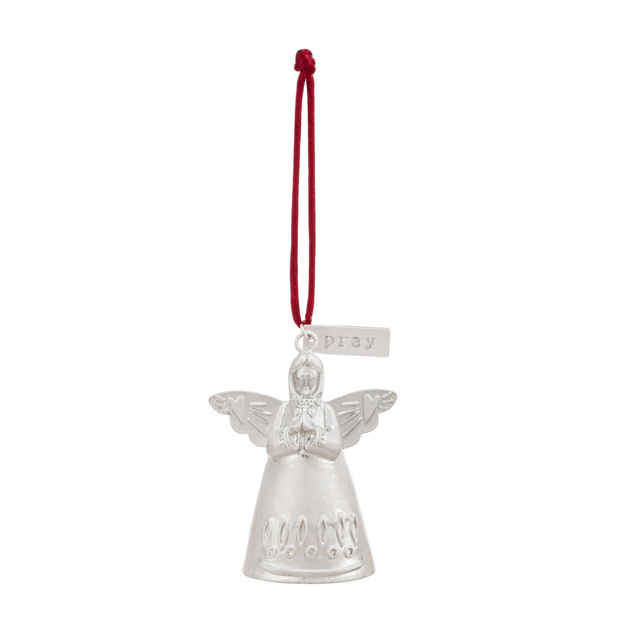 Mini Bell Angel Ornament - Pray thumbnail