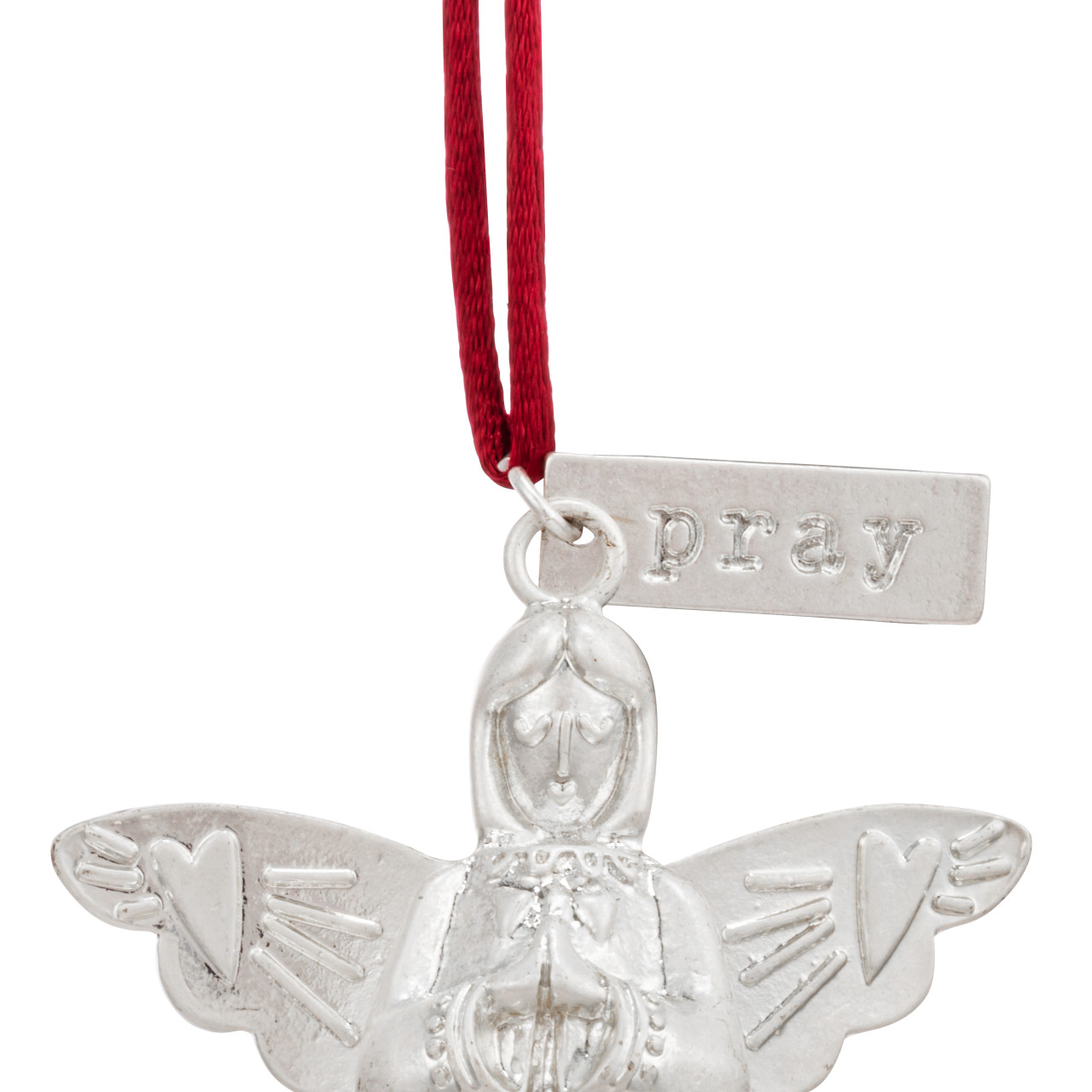 Mini Bell Angel Ornament - Pray thumbnail