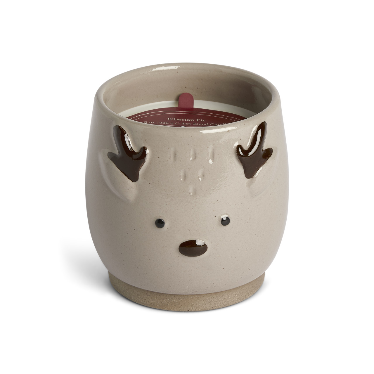 Small Ceramic Reindeer Candle thumbnail