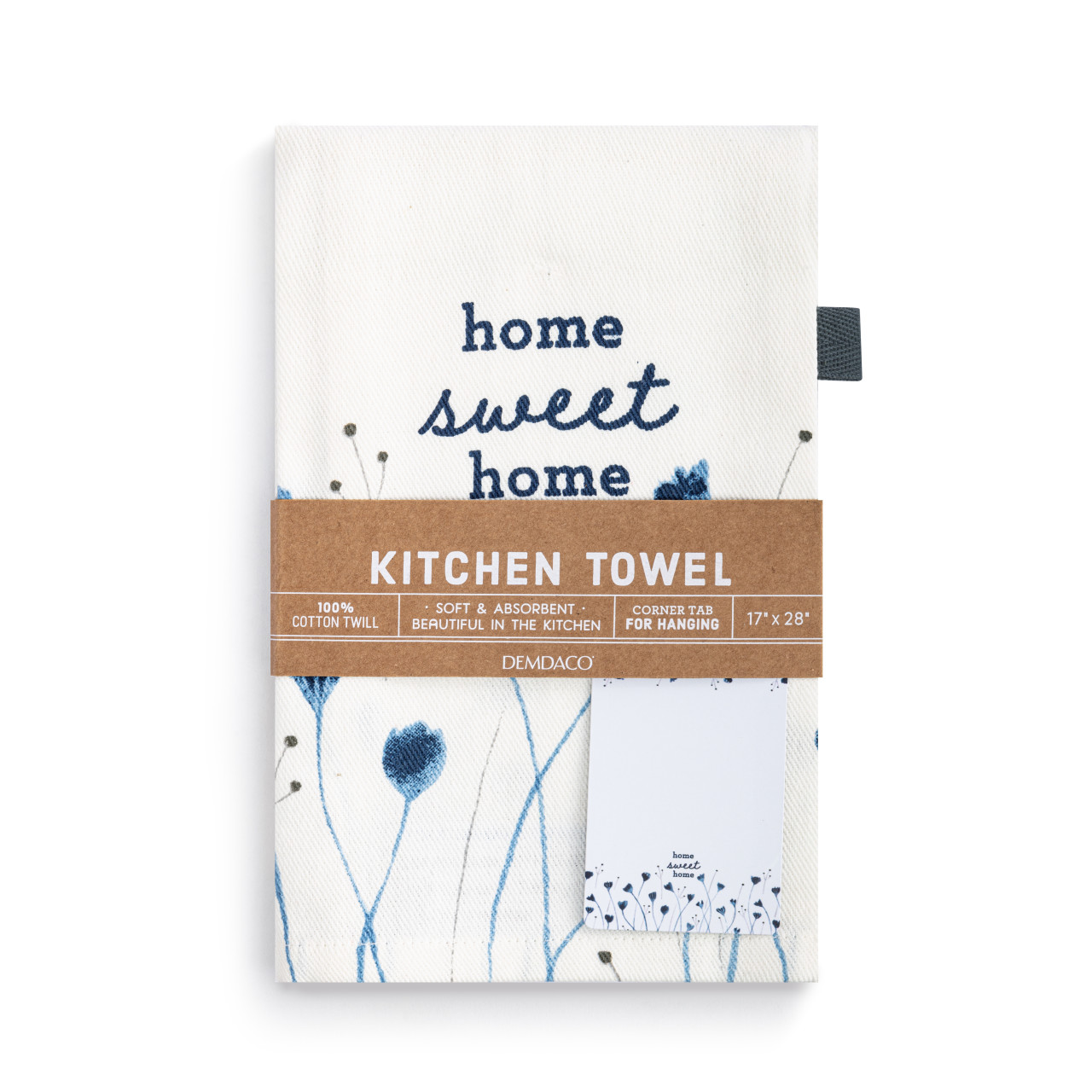 Blue Wildflowers Cotton Twill Kitchen Towel thumbnail