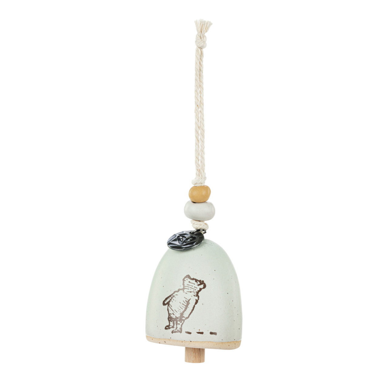 Winnie-the-Pooh Keeps the Bother Away Mini Hanger Bell 2" x 2" thumbnail