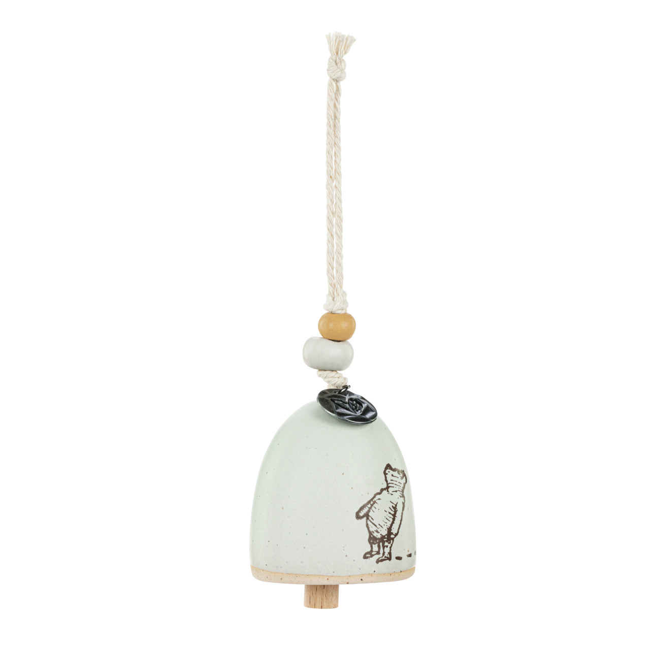 Winnie-the-Pooh Keeps the Bother Away Mini Hanger Bell 2" x 2" thumbnail