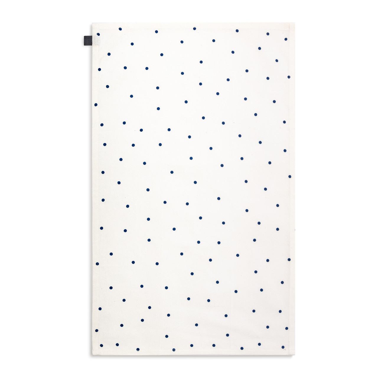 Blue Polka Dot Cotton Twill Kitchen Towel thumbnail