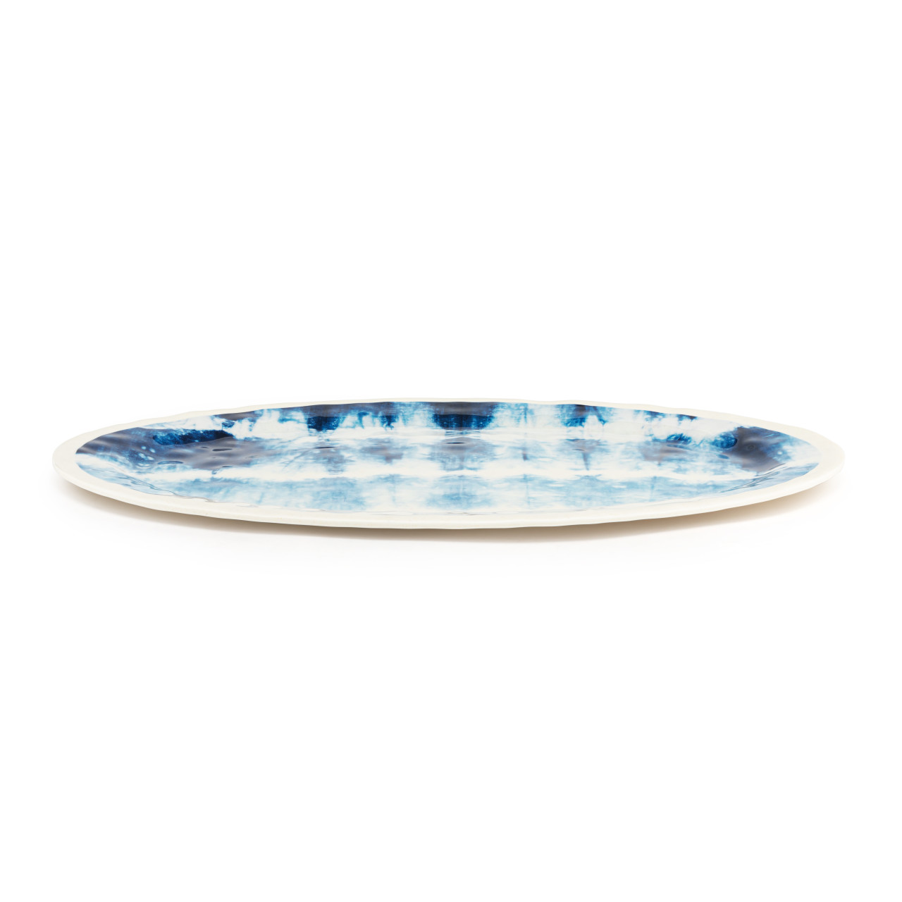 Coastal Shibori Lg Melamine Oval Platter thumbnail