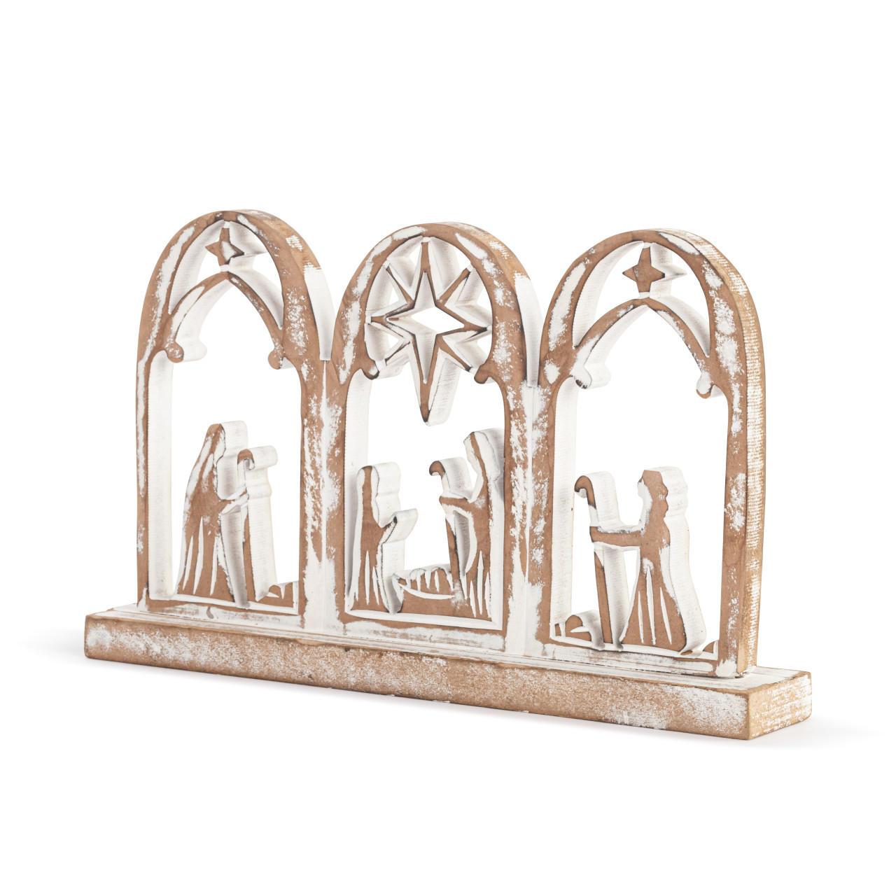 Wood Arched Nativity Scene thumbnail