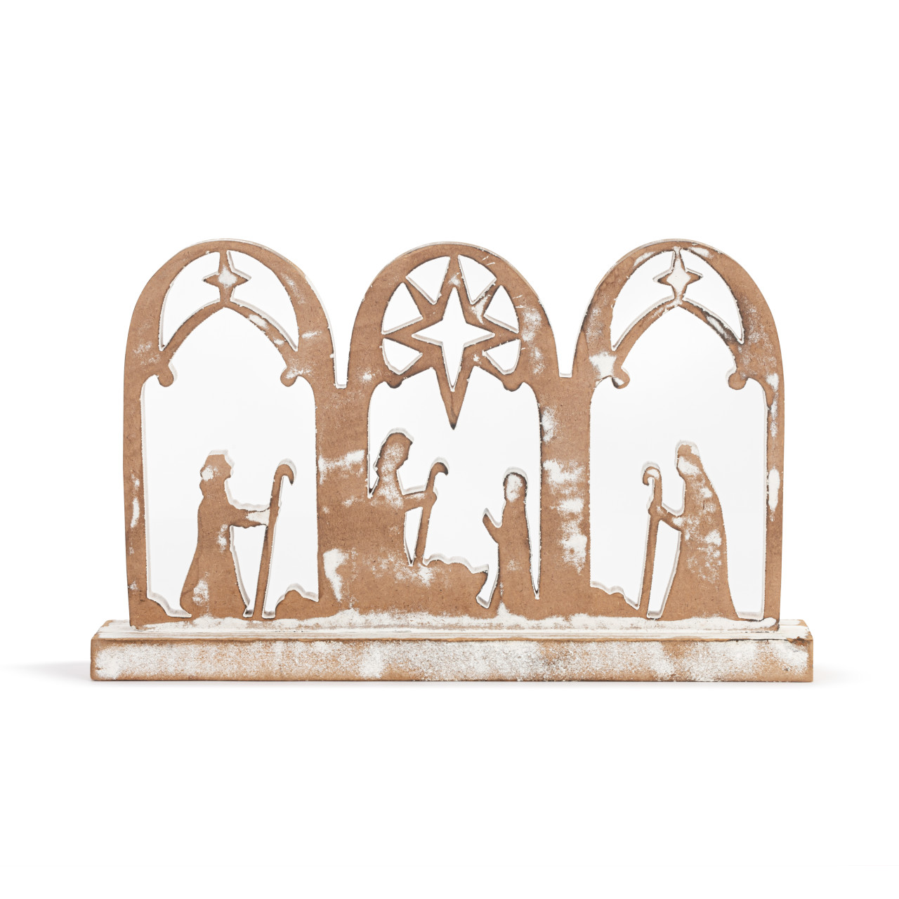 Wood Arched Nativity Scene thumbnail