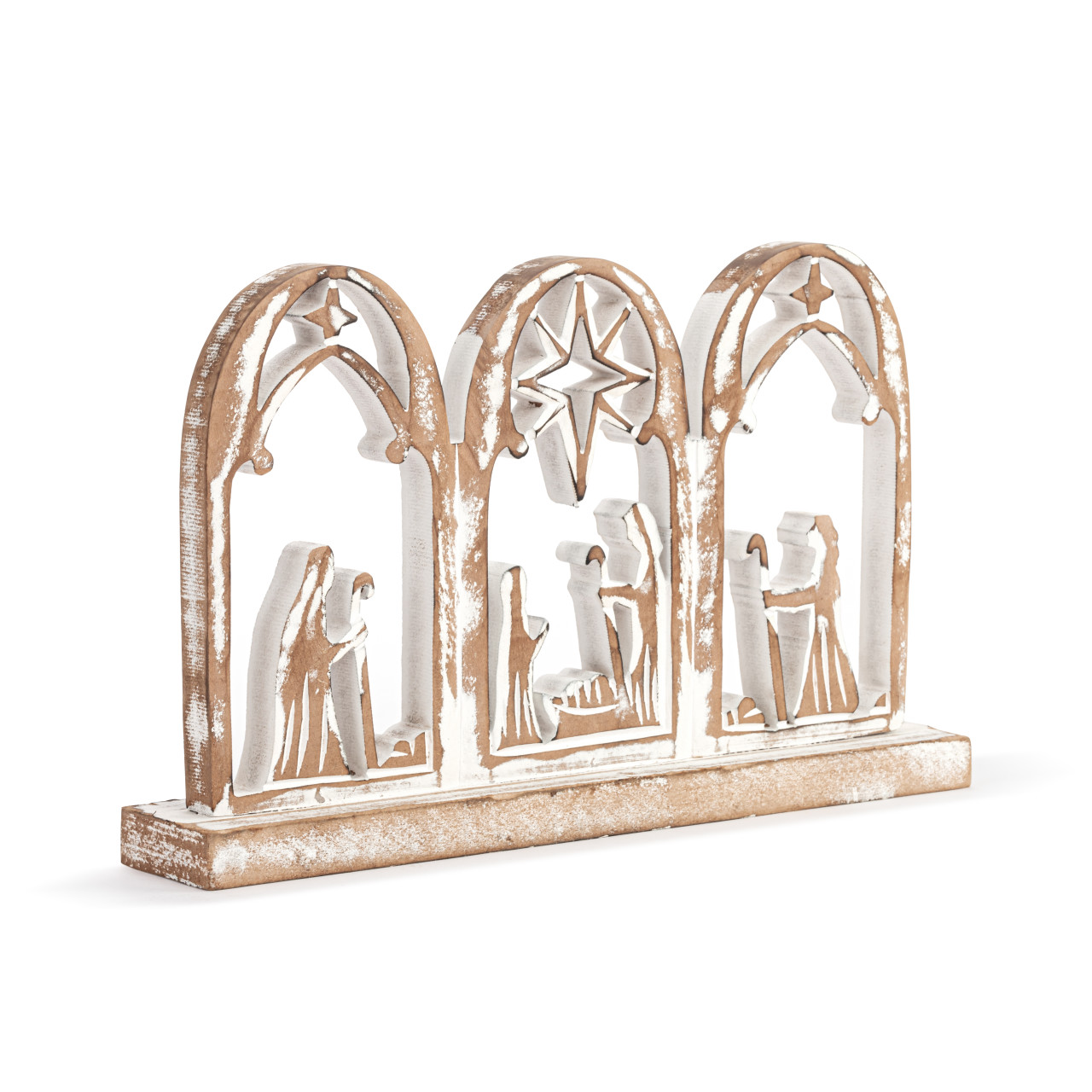Wood Arched Nativity Scene thumbnail