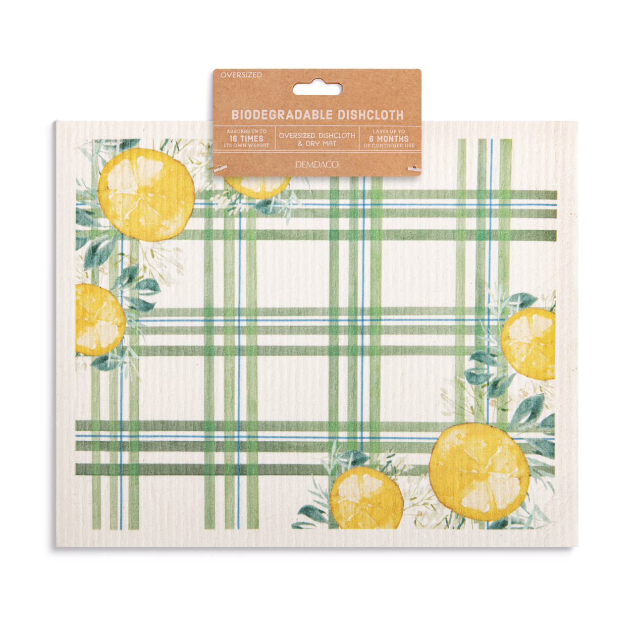 Lemons Extra Large Biodegradable Dish Cloth thumbnail