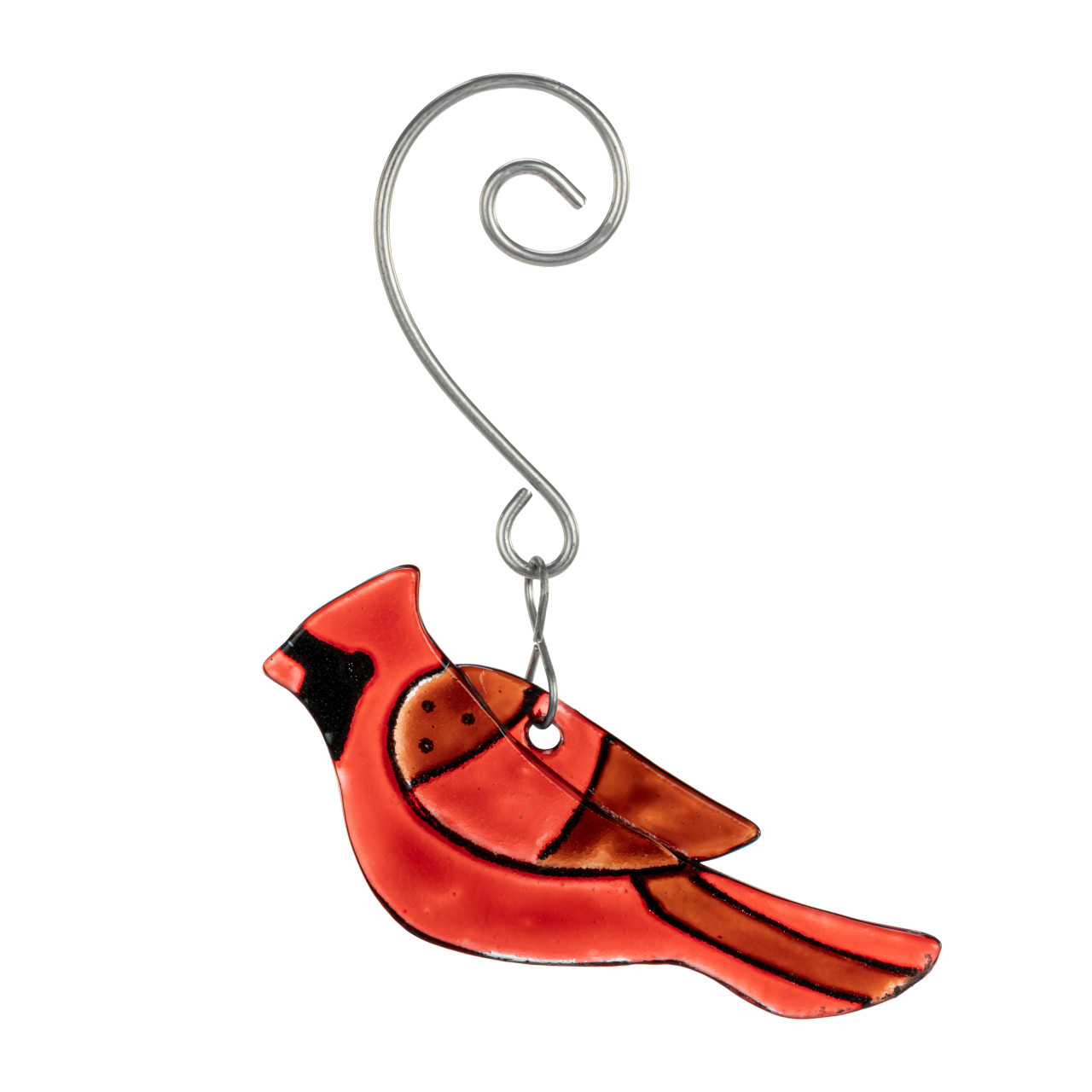 Red Cardinal Glass Ornament thumbnail