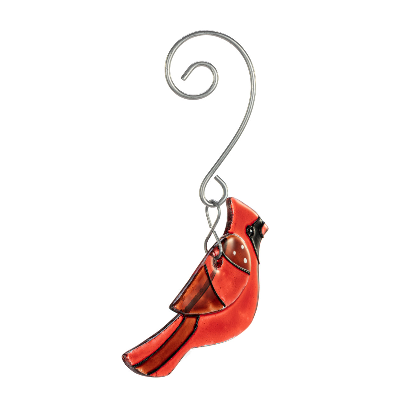Red Cardinal Glass Ornament thumbnail