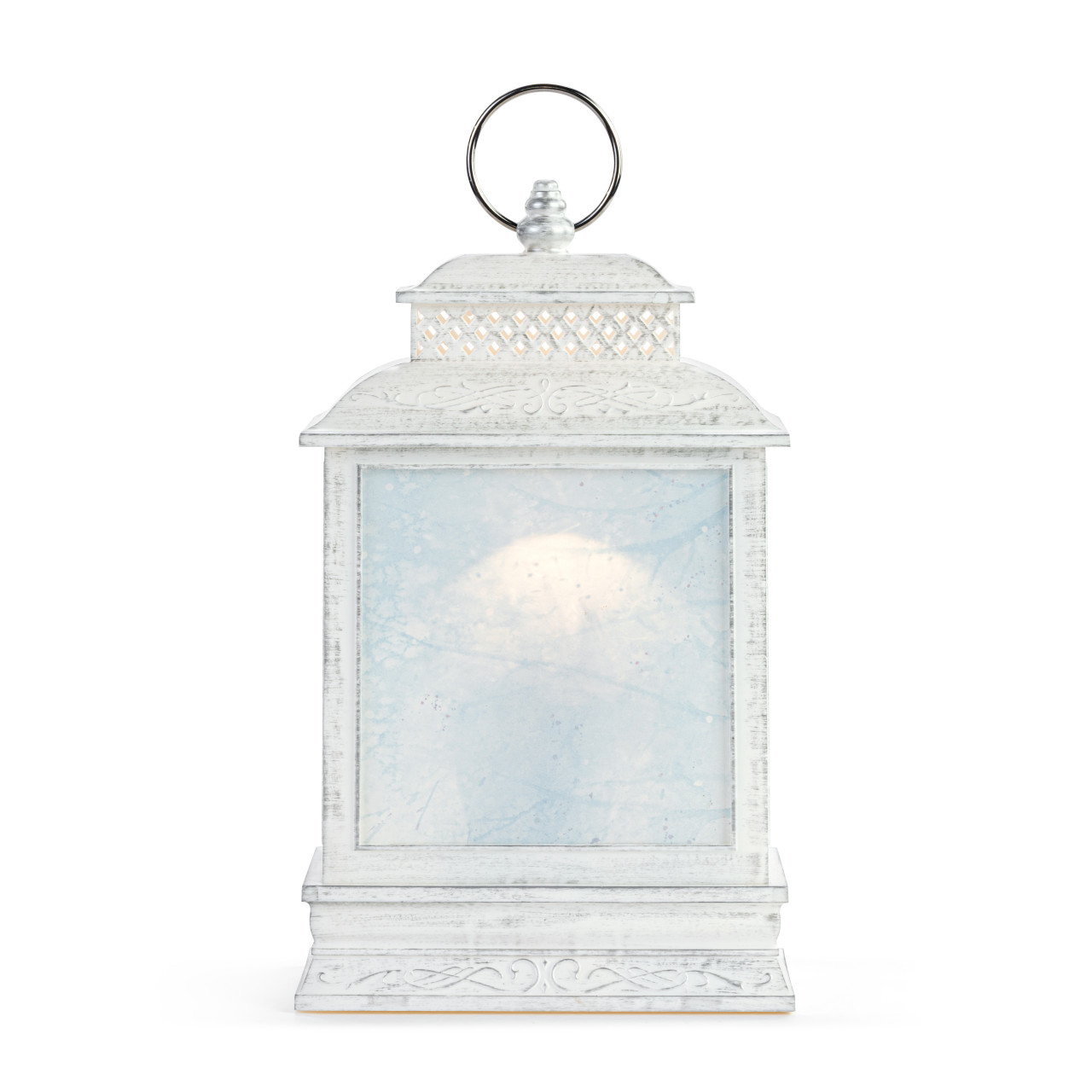 Lit Cardinal and Holly Lantern thumbnail