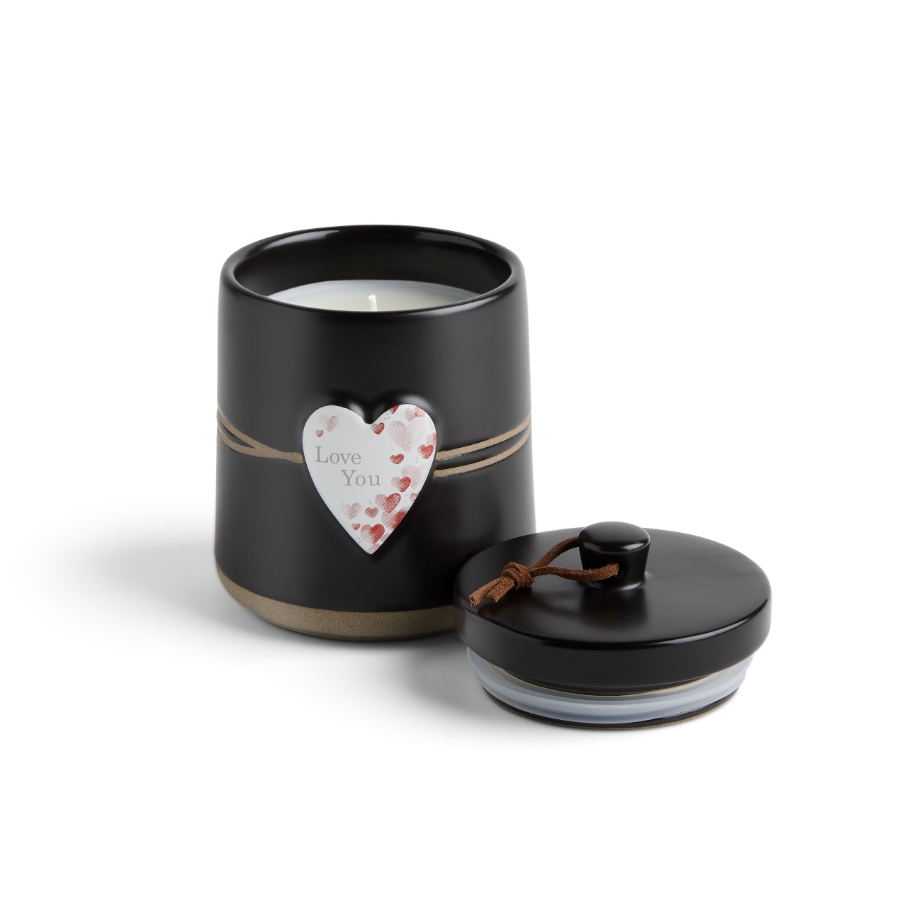 Love You Art Heart Candle with Lid thumbnail