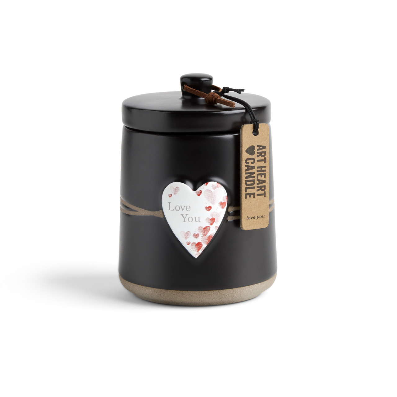Love You Art Heart Candle with Lid thumbnail
