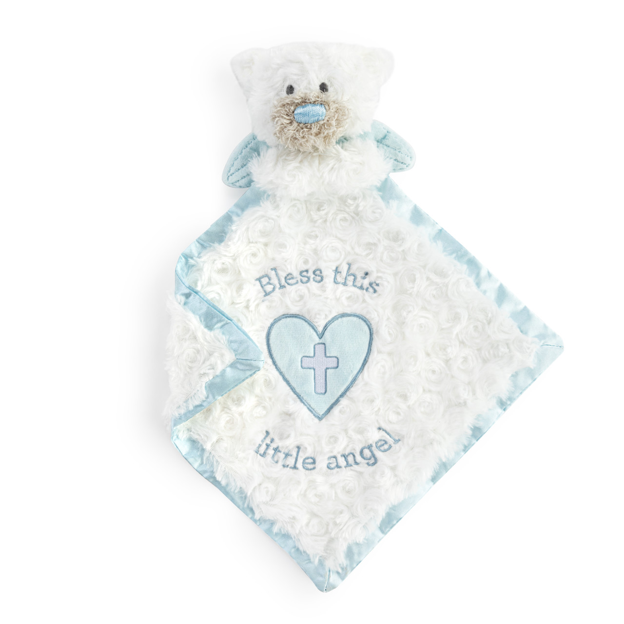 Guardian Angel Bear Blankie-Blue thumbnail