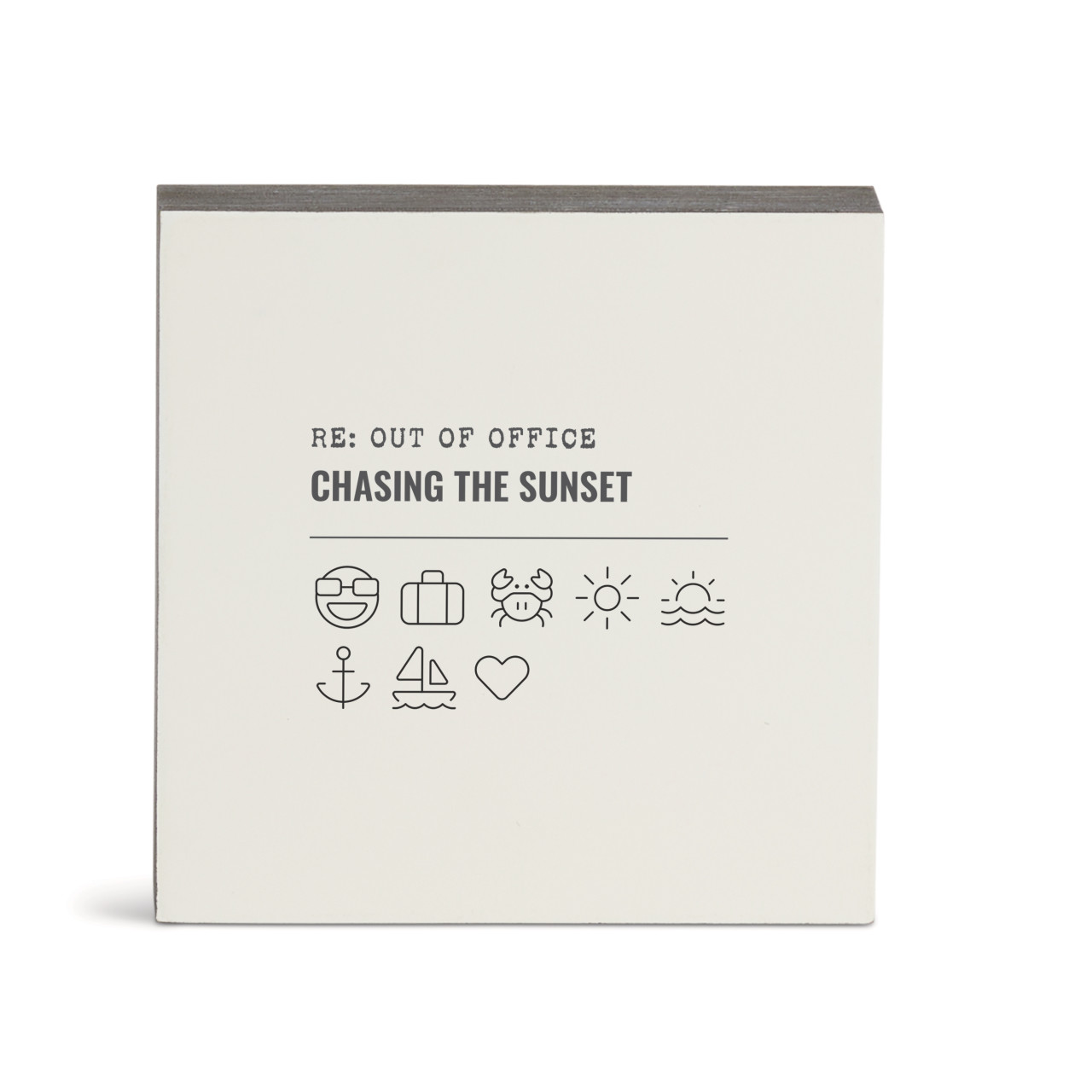 Chasing the Sunset Emoji Wall Art-6"sq. thumbnail
