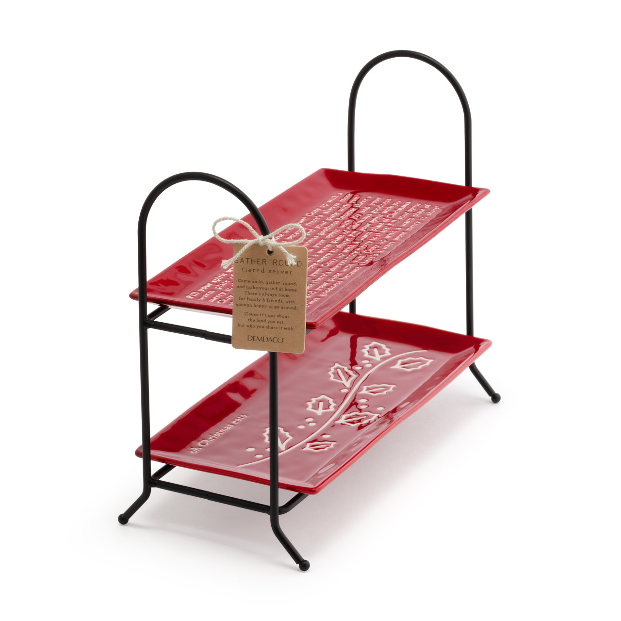 Oh Christmas Eats 2-Tier Serving Tray thumbnail