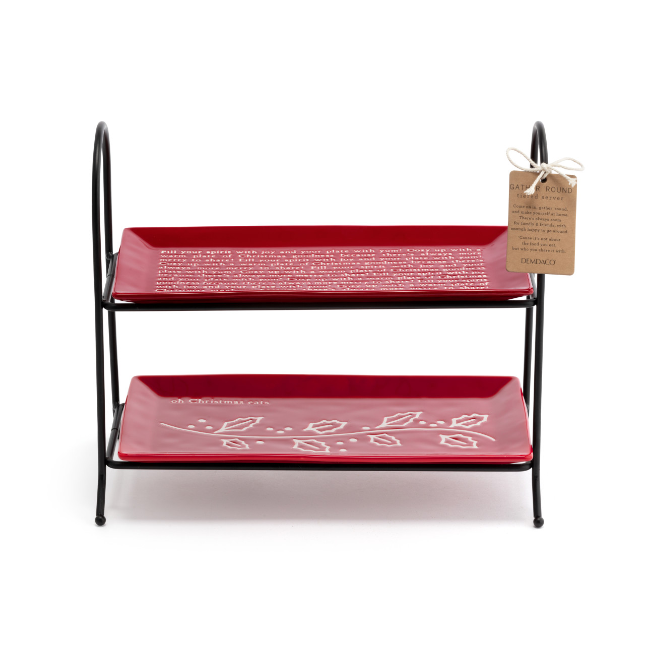 Oh Christmas Eats 2-Tier Serving Tray thumbnail