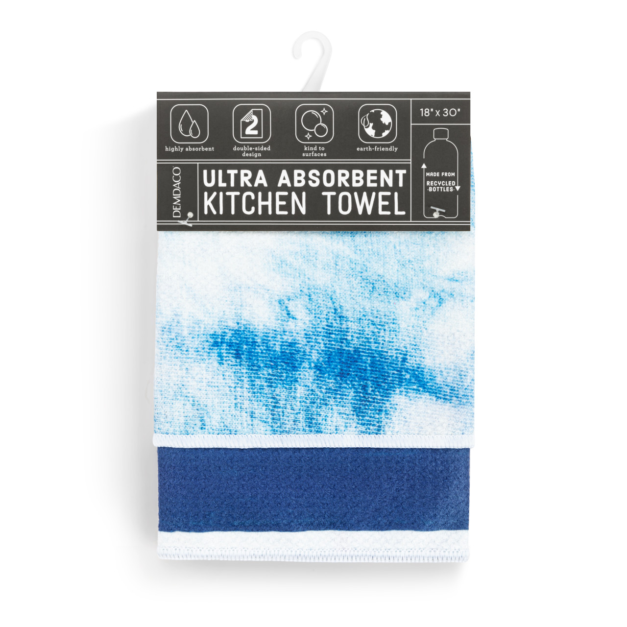 Indigo Absorbent Reversible Towel - 18x30in thumbnail