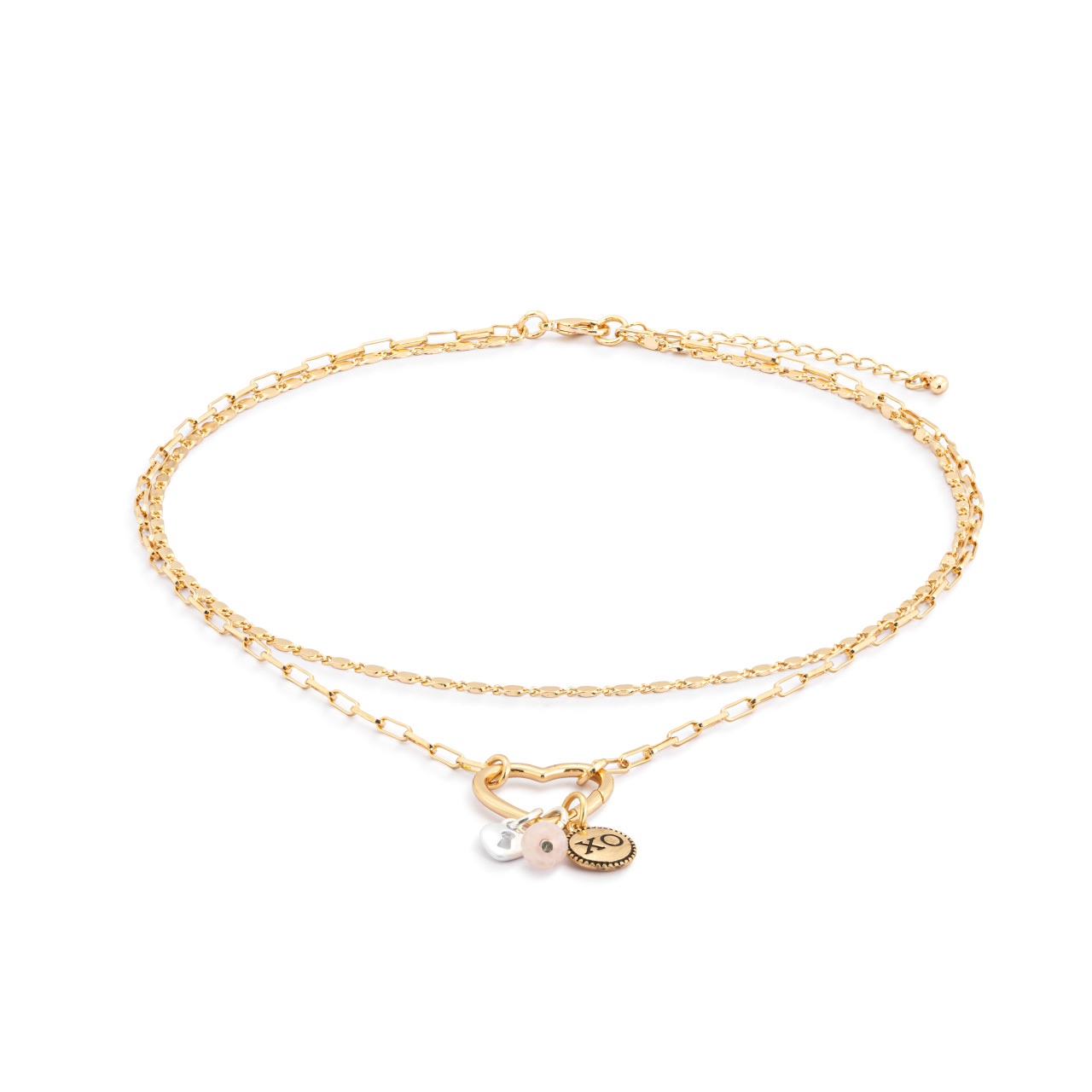 Love Necklace Jewelry Set - Gold thumbnail