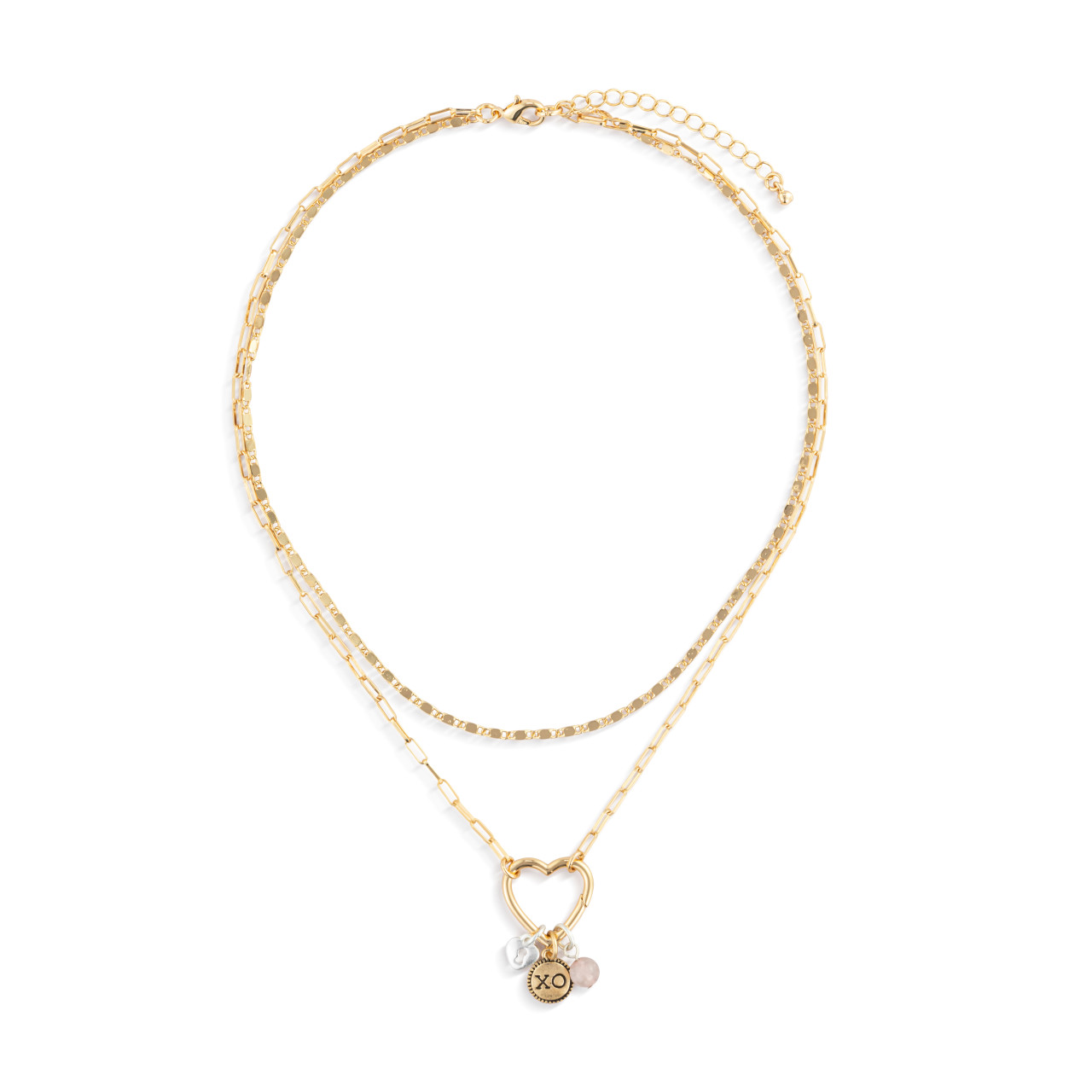 Love Necklace Jewelry Set - Gold thumbnail