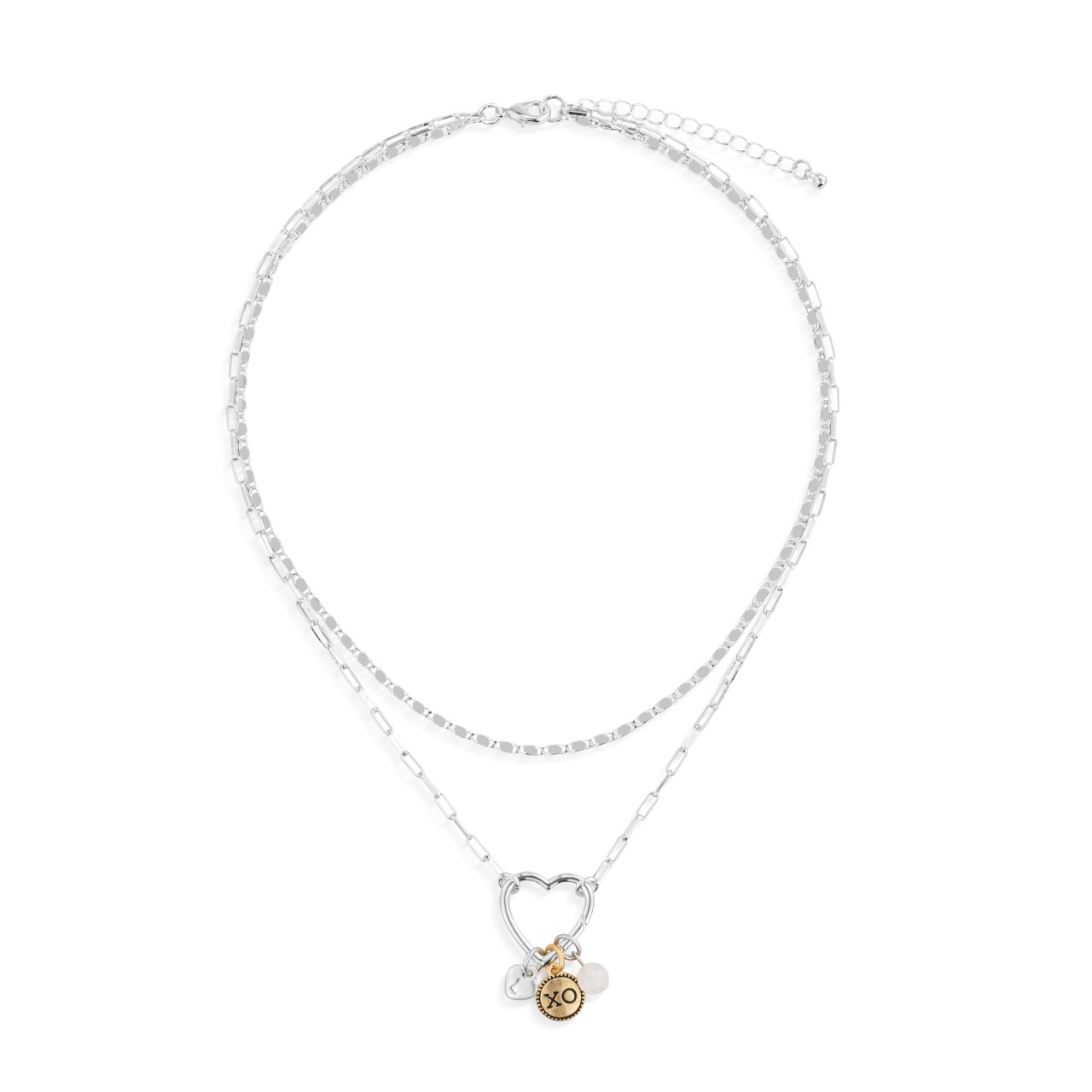 Love Necklace Jewelry Set - Silver thumbnail