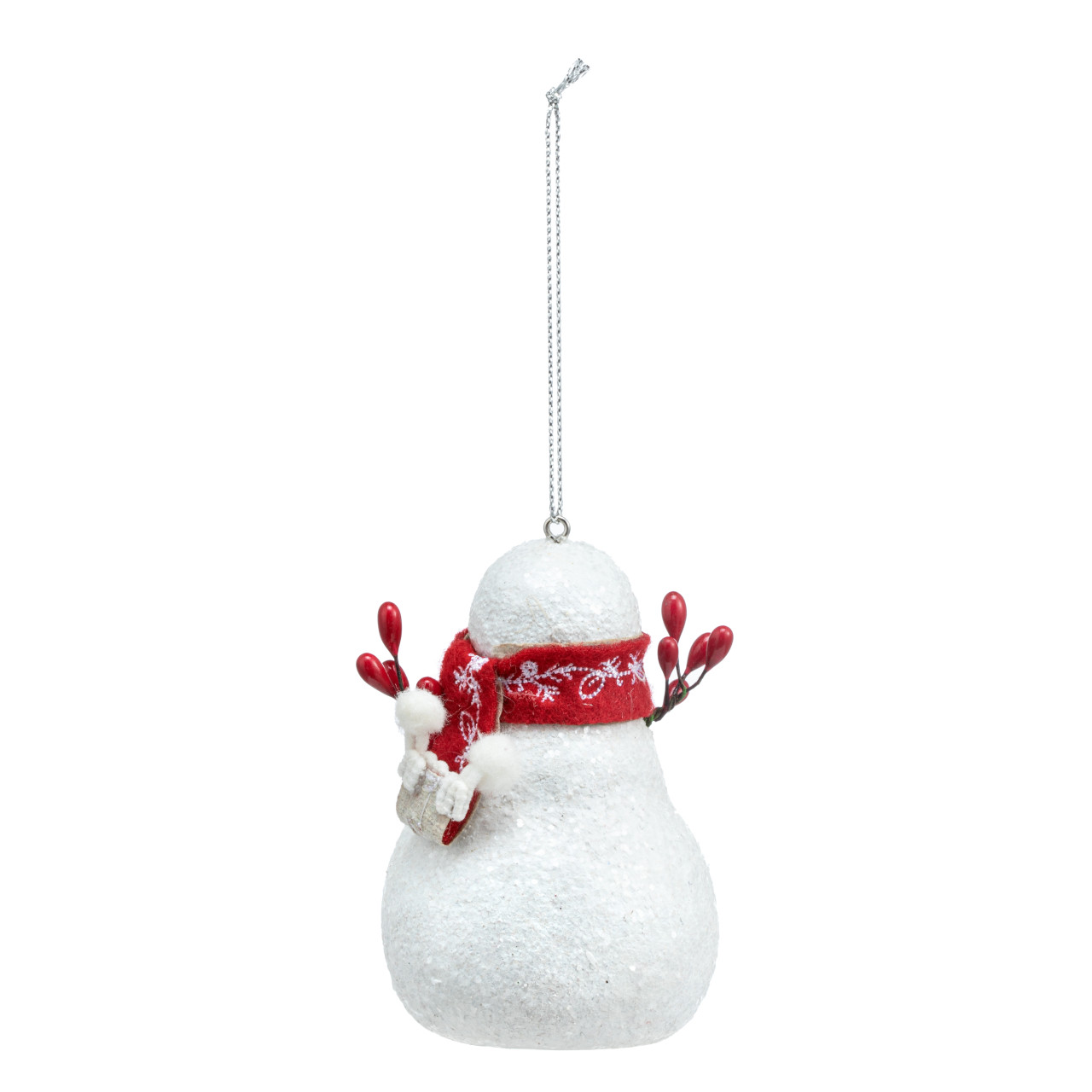 Snowman Berry Branch Ornament thumbnail