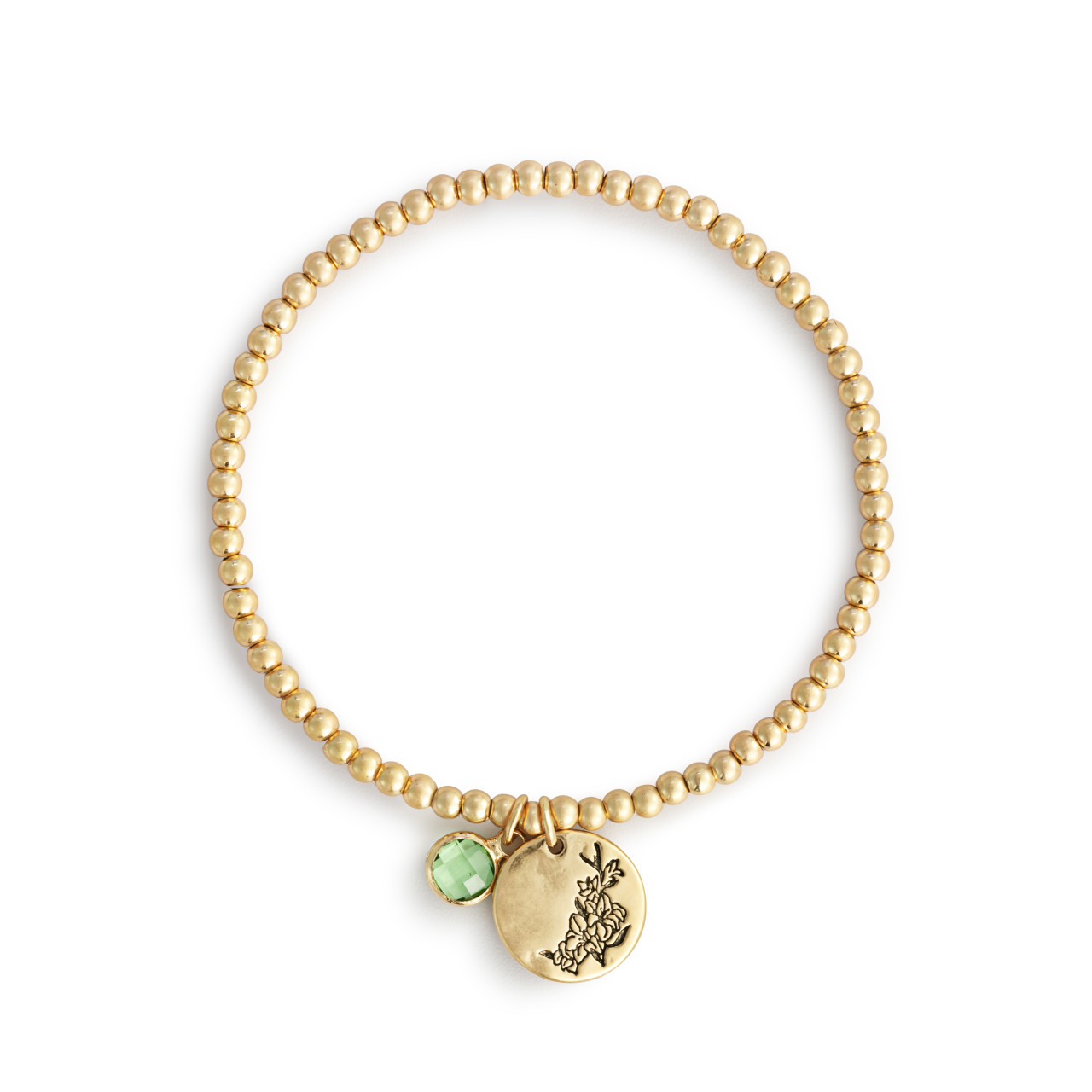 Birthstone Charm Bracelet - August thumbnail