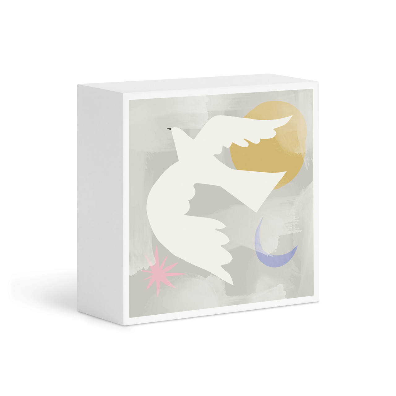 Dove Sun & Moon Wall Art - 4"sq thumbnail