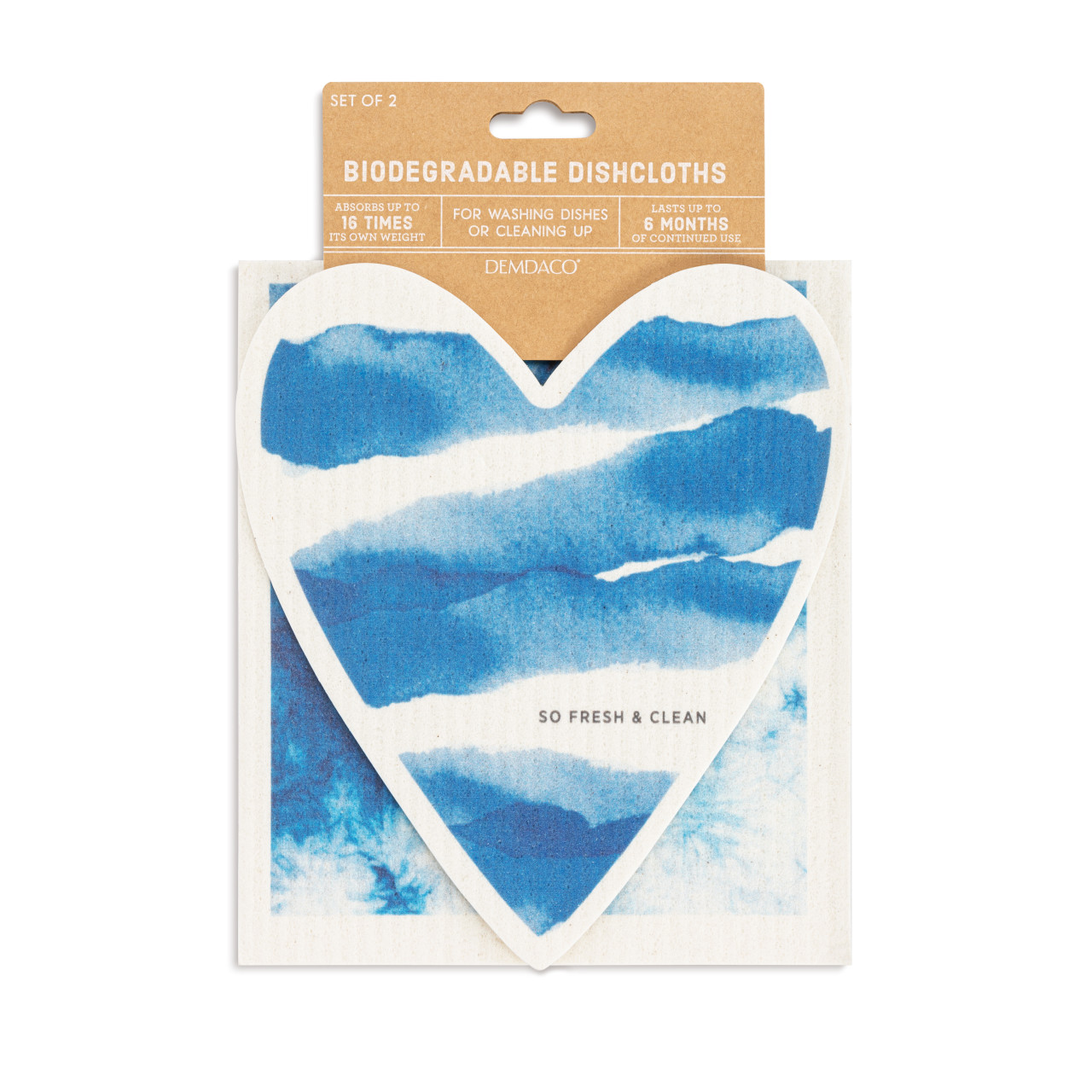 Heart BioDishCloths Coastal Shibori thumbnail