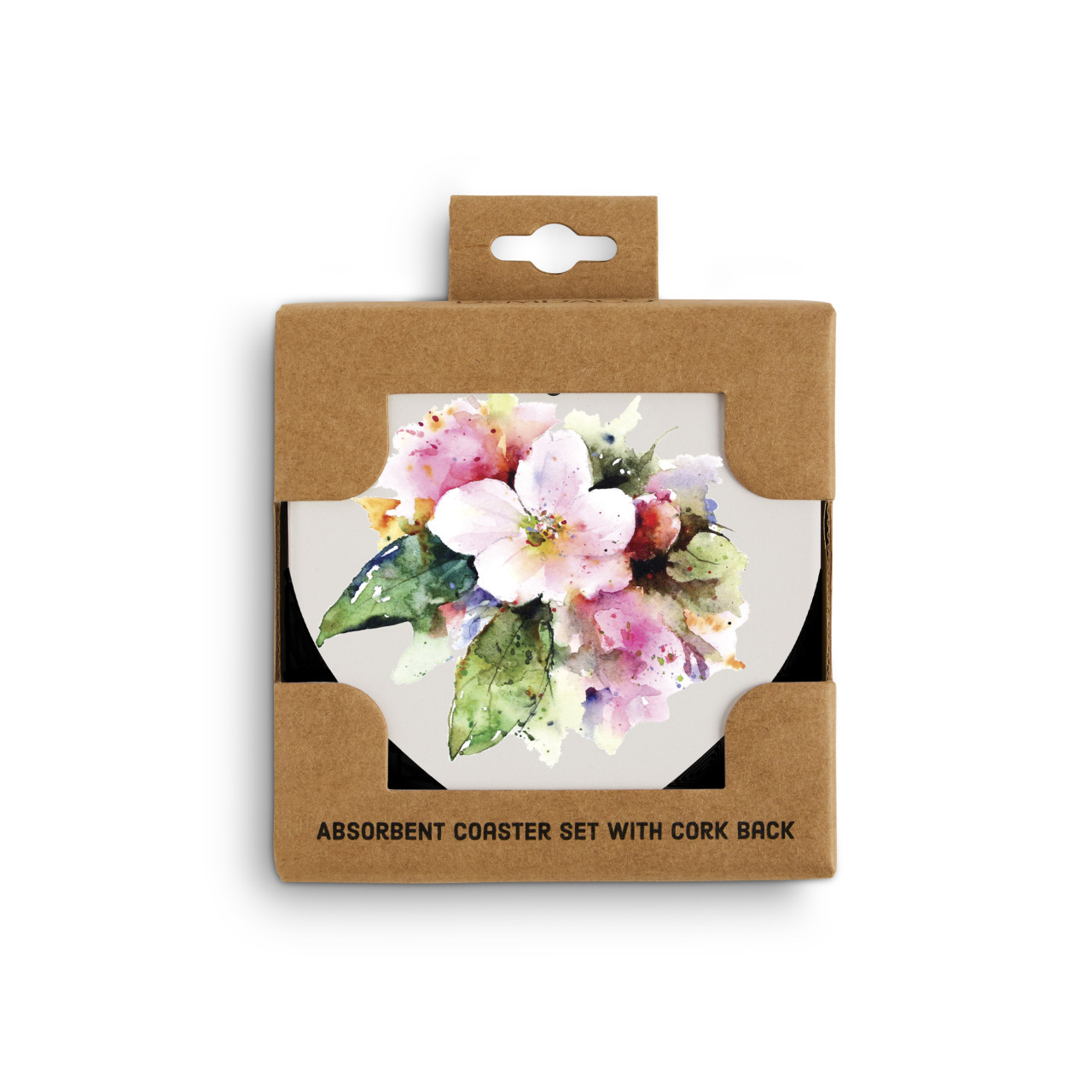 Apple Blossom Heart Coaster thumbnail