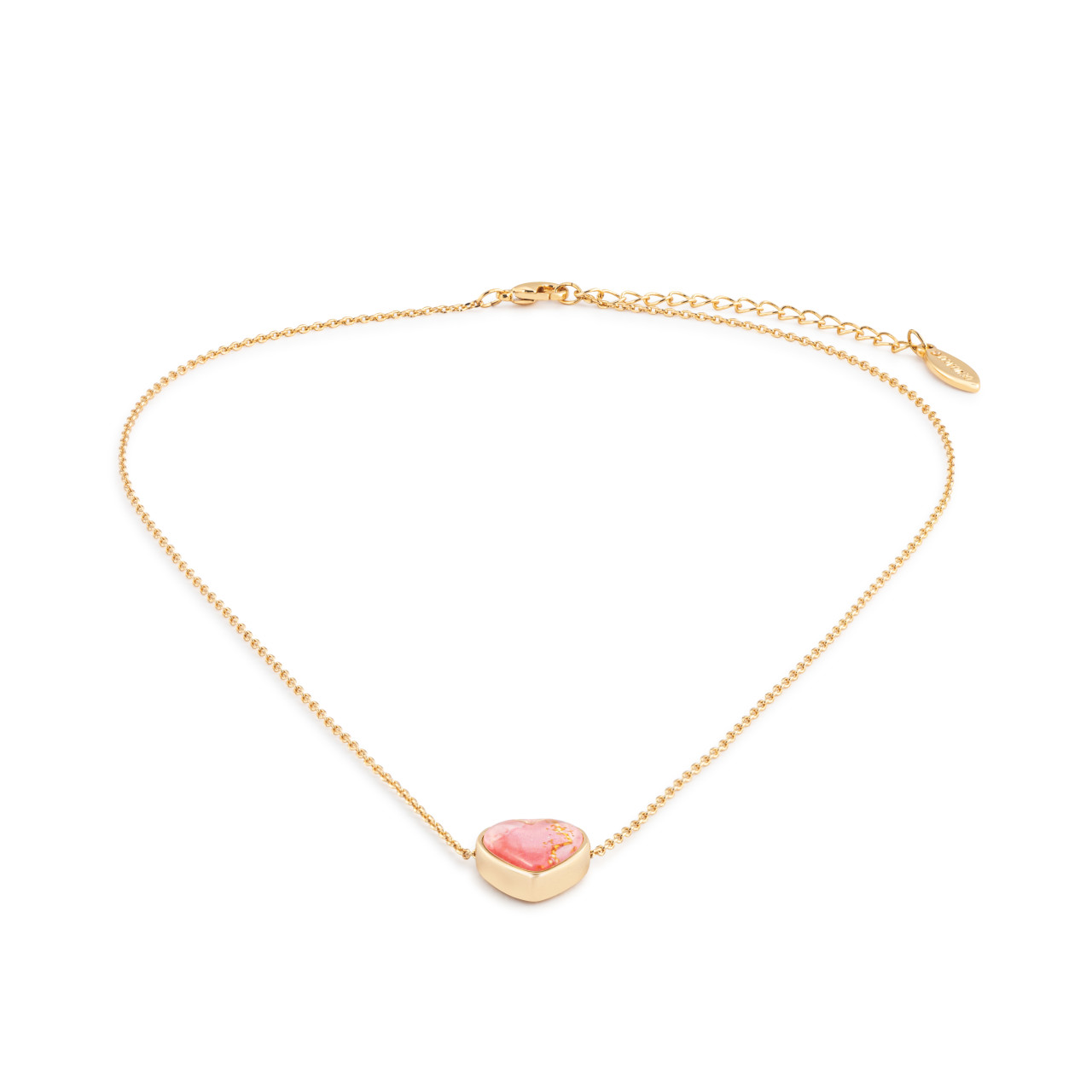 Art Heart Necklace - Be Courageous & Strong thumbnail