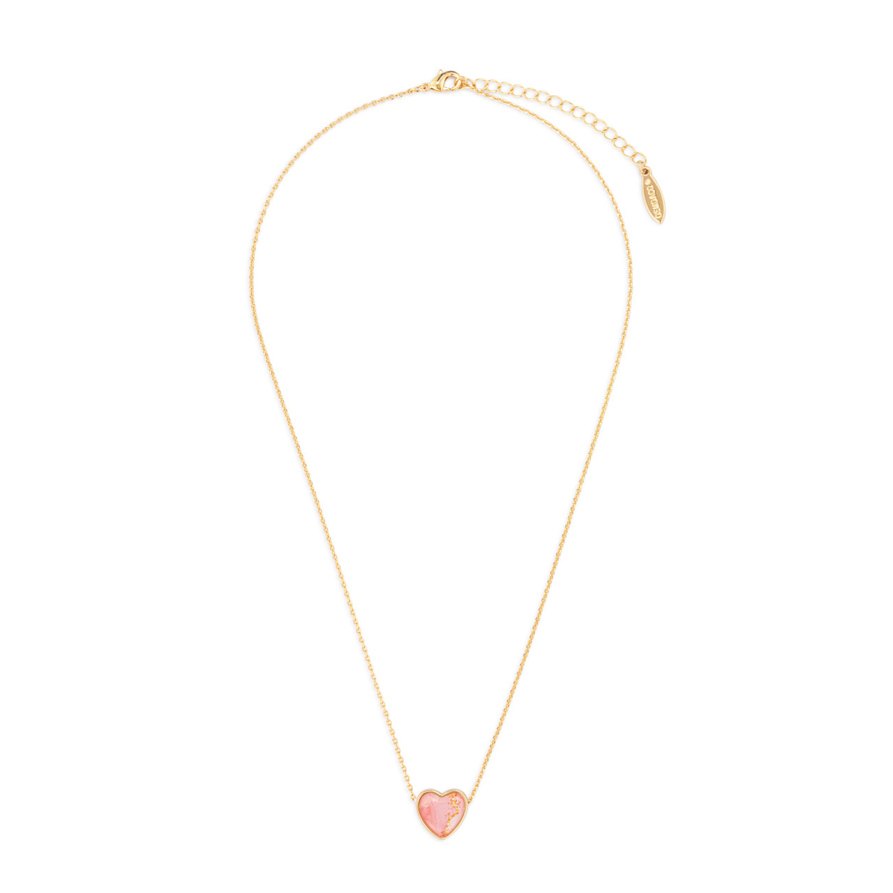 Art Heart Necklace - Be Courageous & Strong thumbnail
