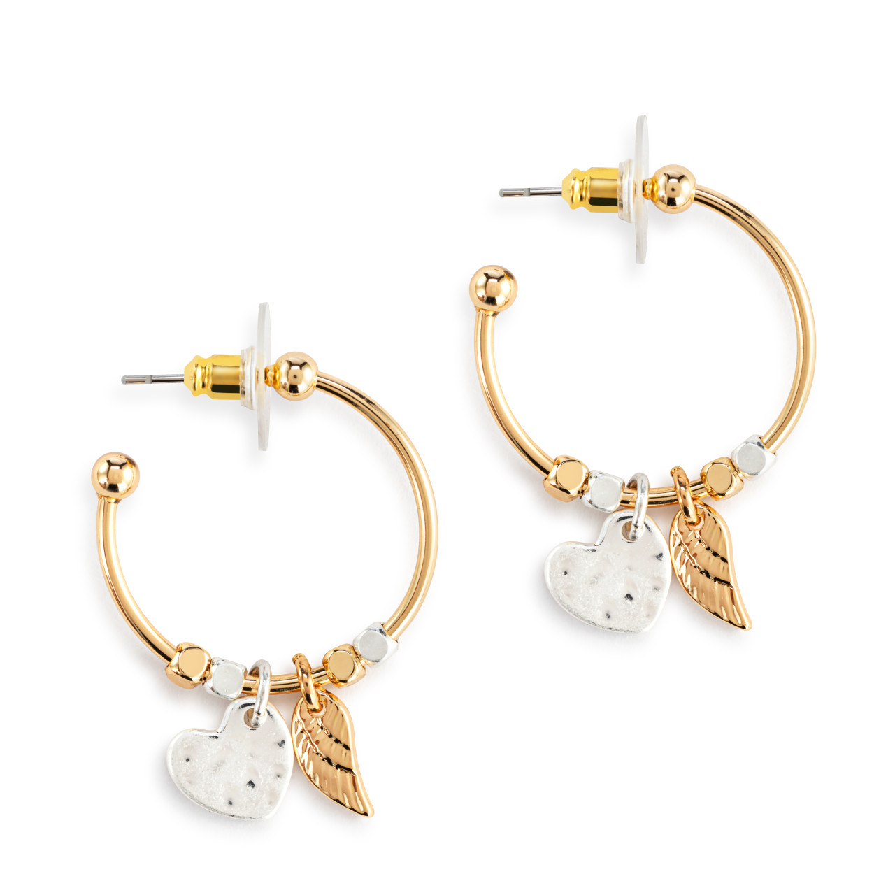 Giving Earrings - Heart and Wing thumbnail