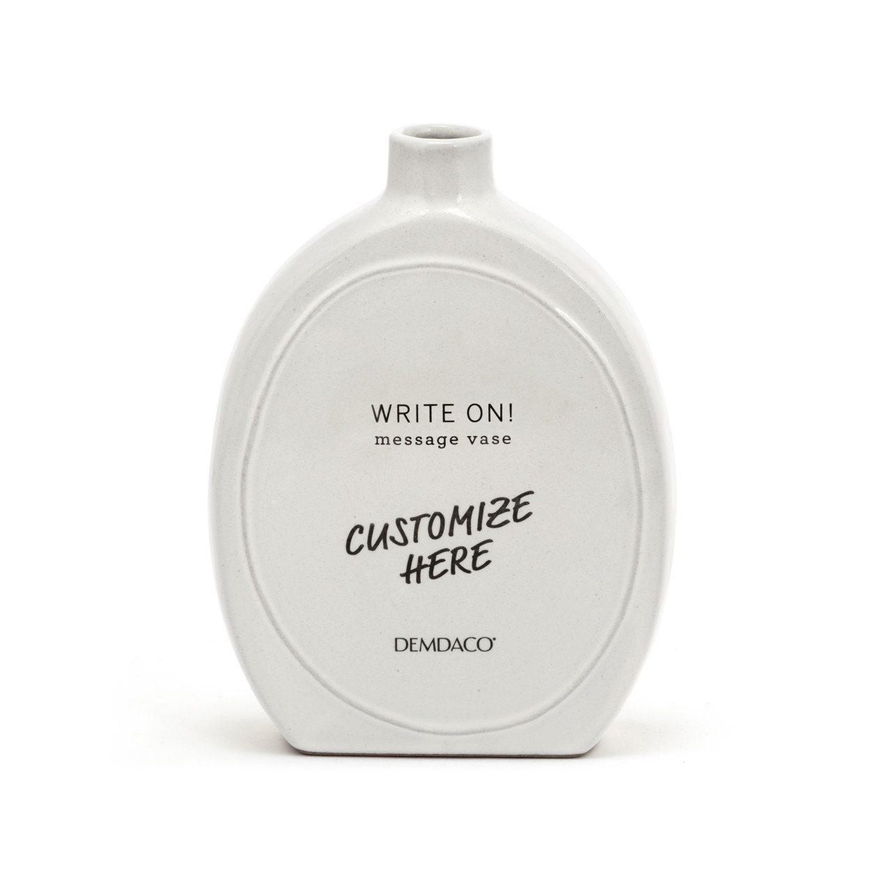 WRITE ON Small Oval Vase with Marker thumbnail