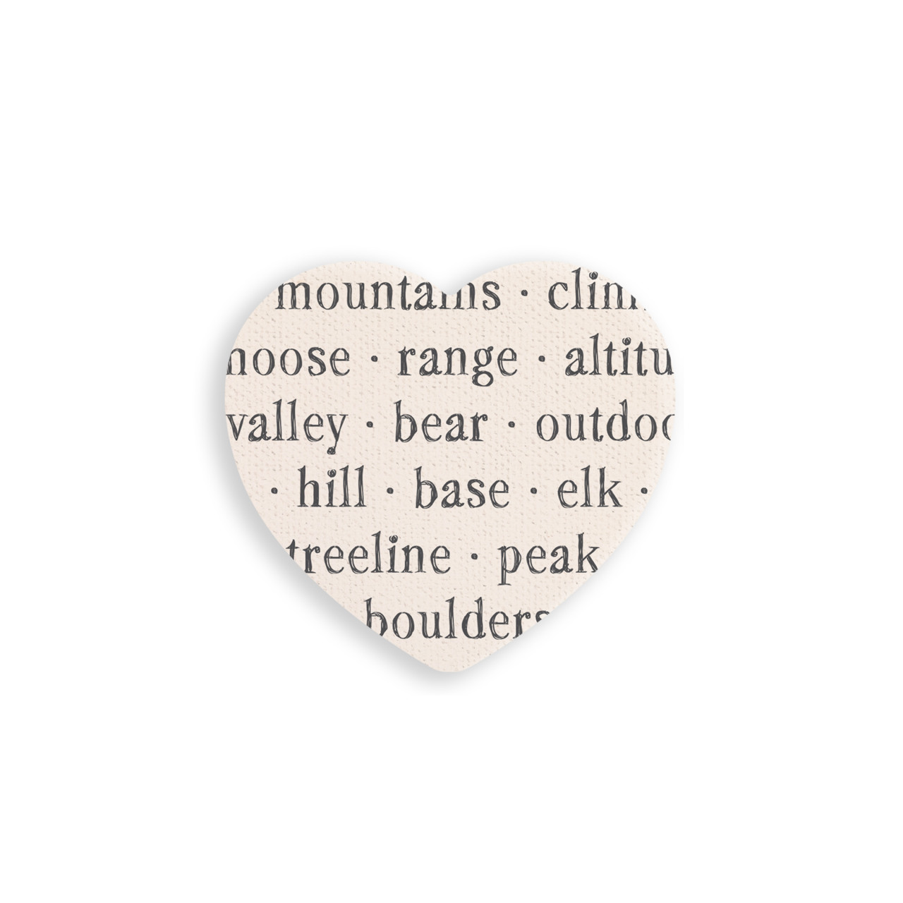 SE Mountains Heart Coaster thumbnail