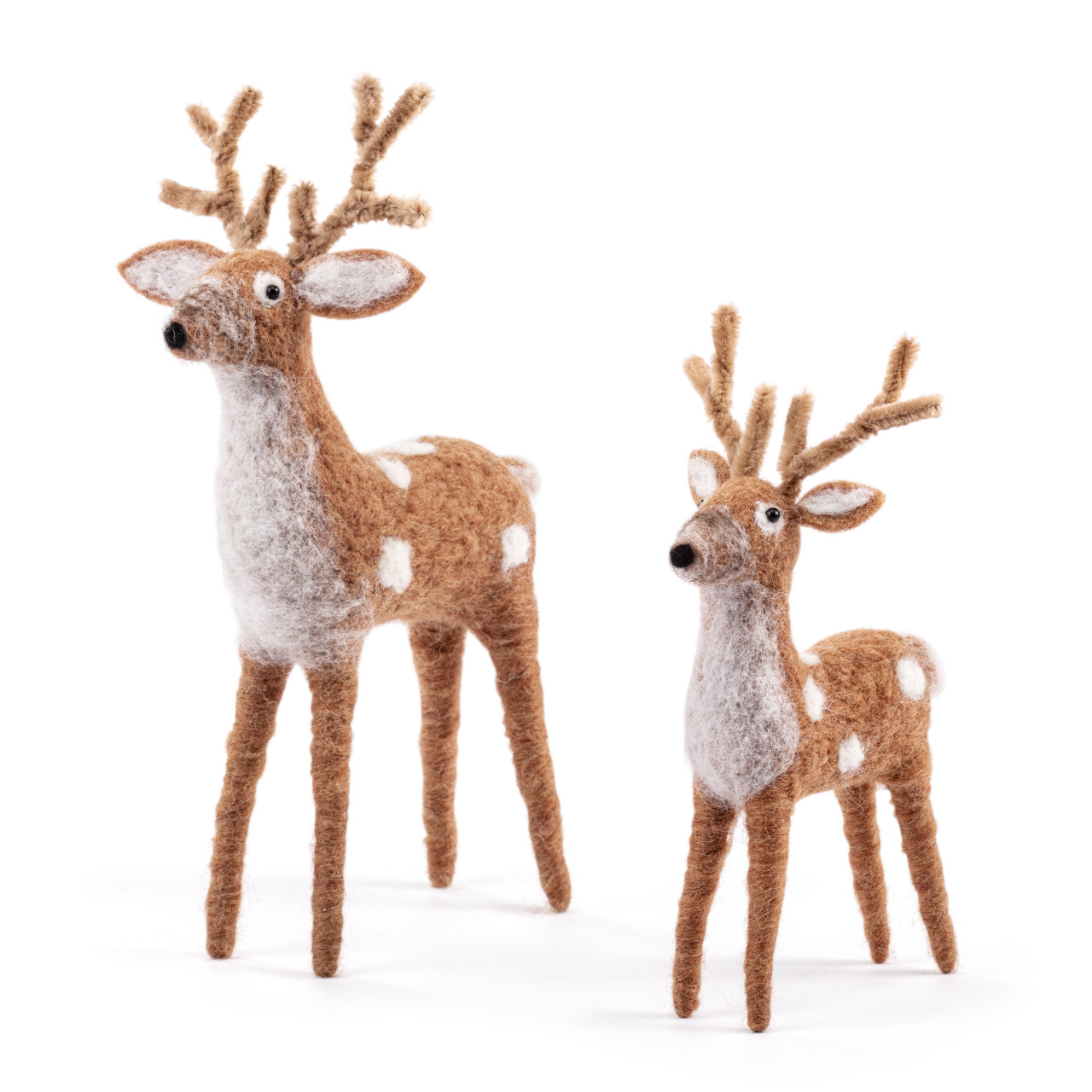 Felted Deer Figures - 2 Assorted thumbnail