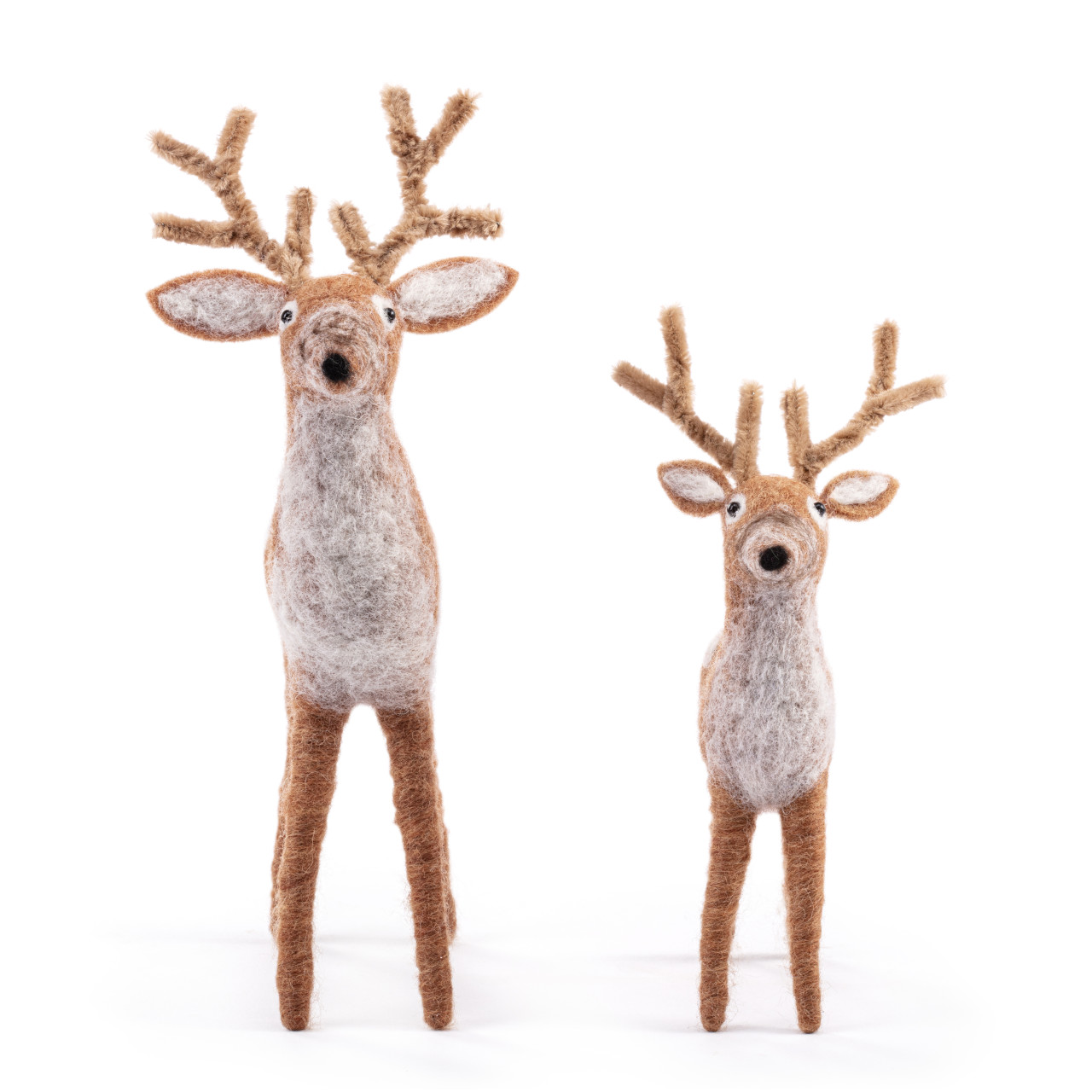 Felted Deer Figures - 2 Assorted thumbnail