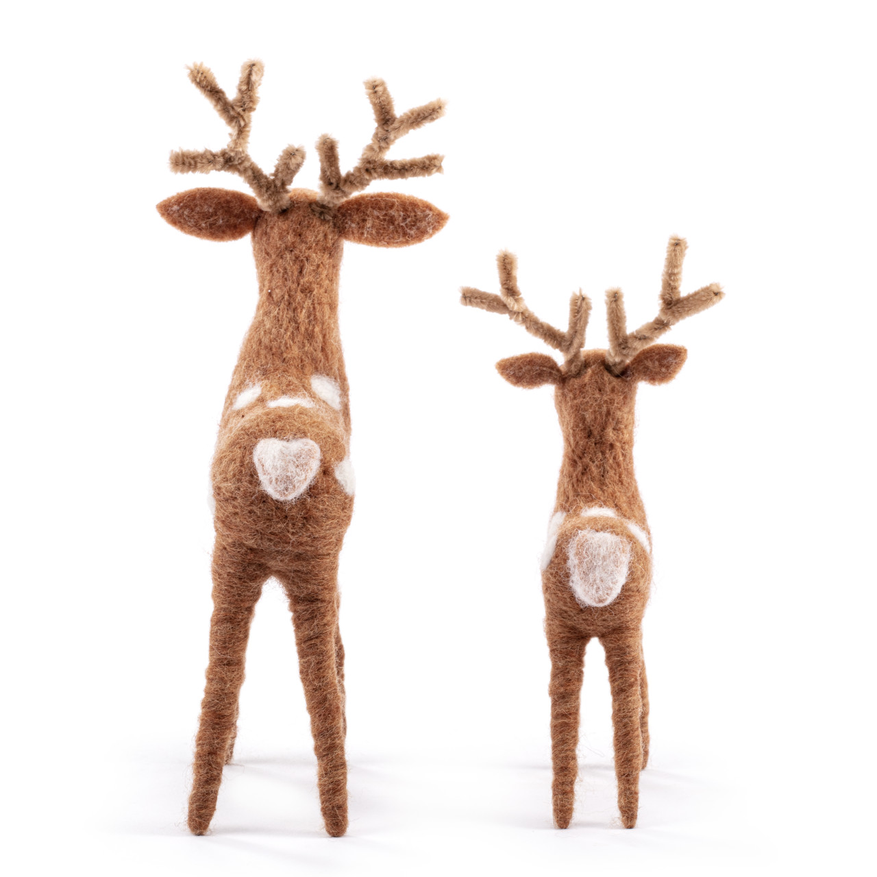 Felted Deer Figures - 2 Assorted thumbnail