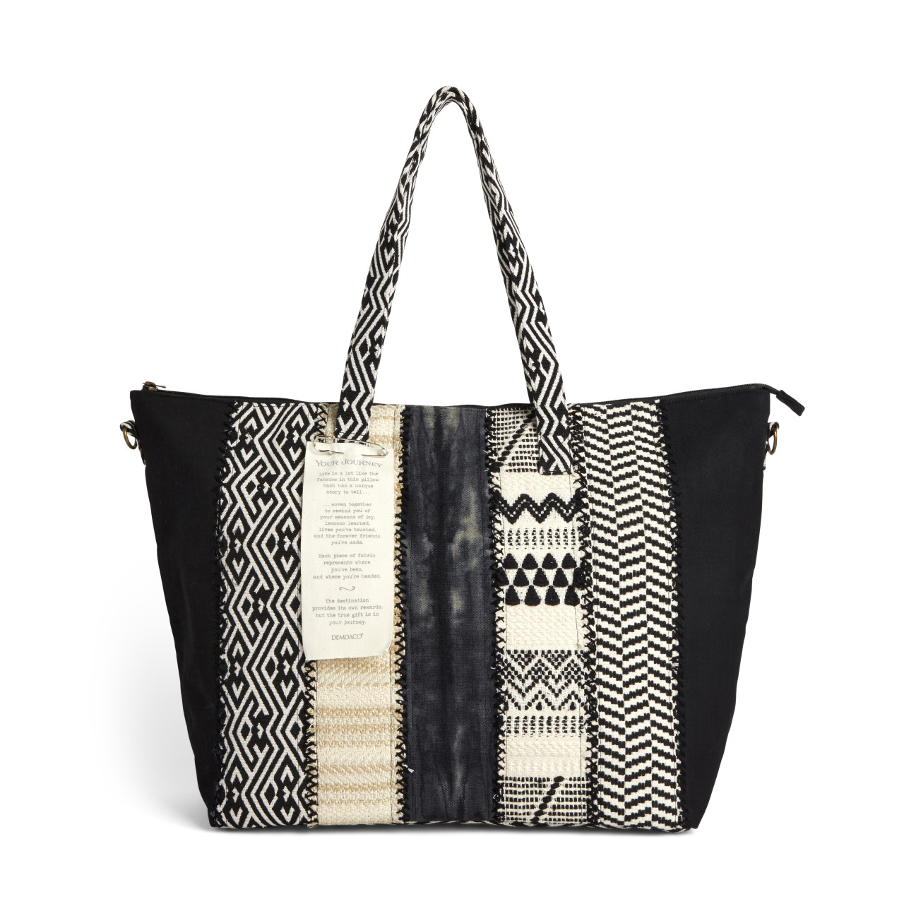 Your Journey Black and Cream Weekender Bag thumbnail
